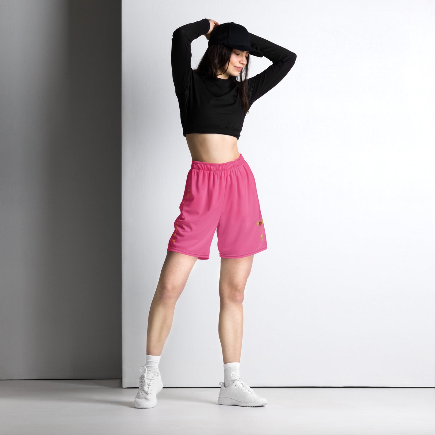 YAHUAH’s Temple P S Unisex mesh shorts