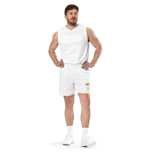 YAHUAH’s Temple P S Unisex mesh shorts