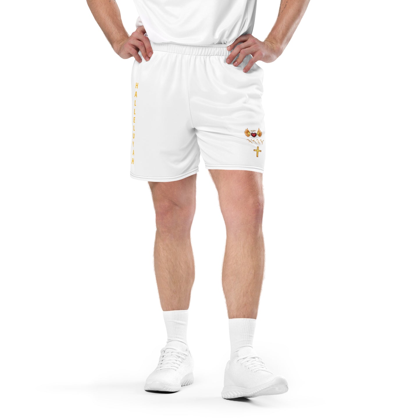 YAHUAH’s Temple P S Unisex mesh shorts