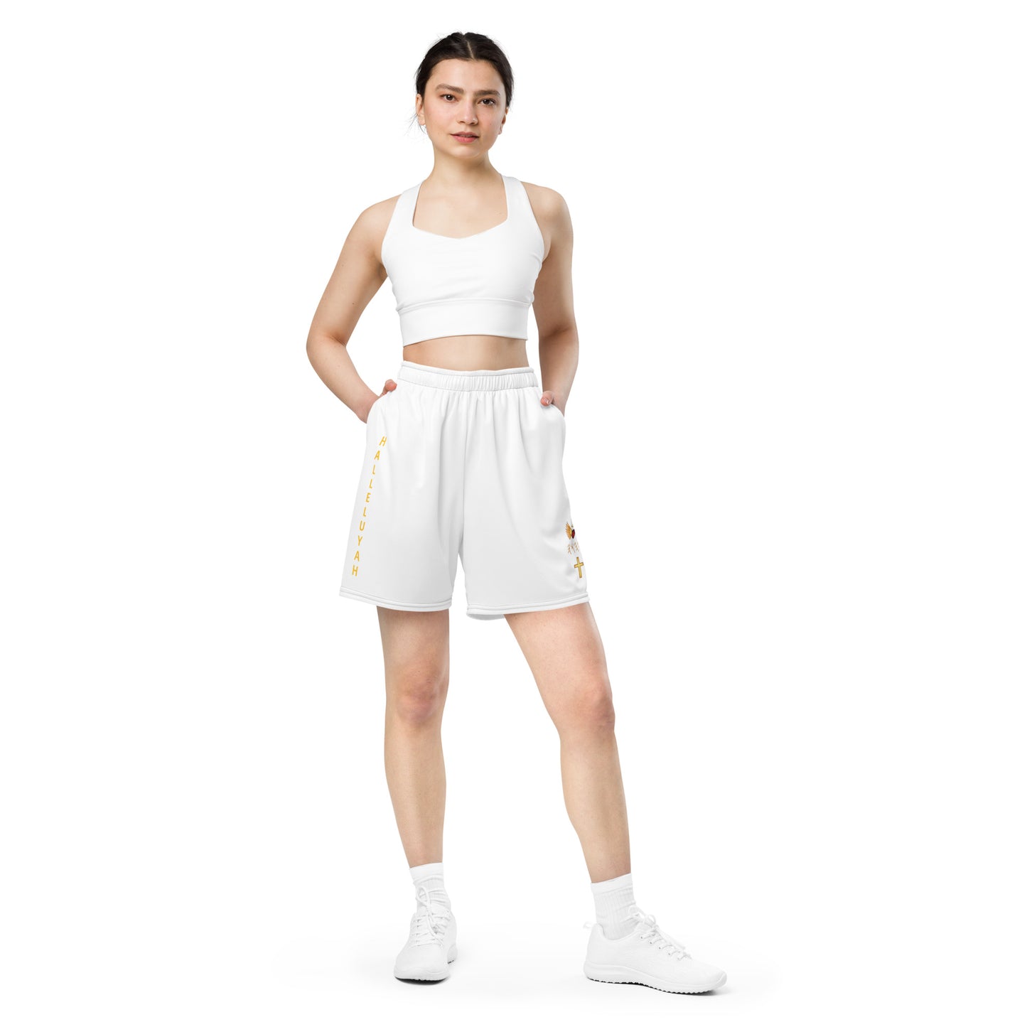 YAHUAH’s Temple P S Unisex mesh shorts