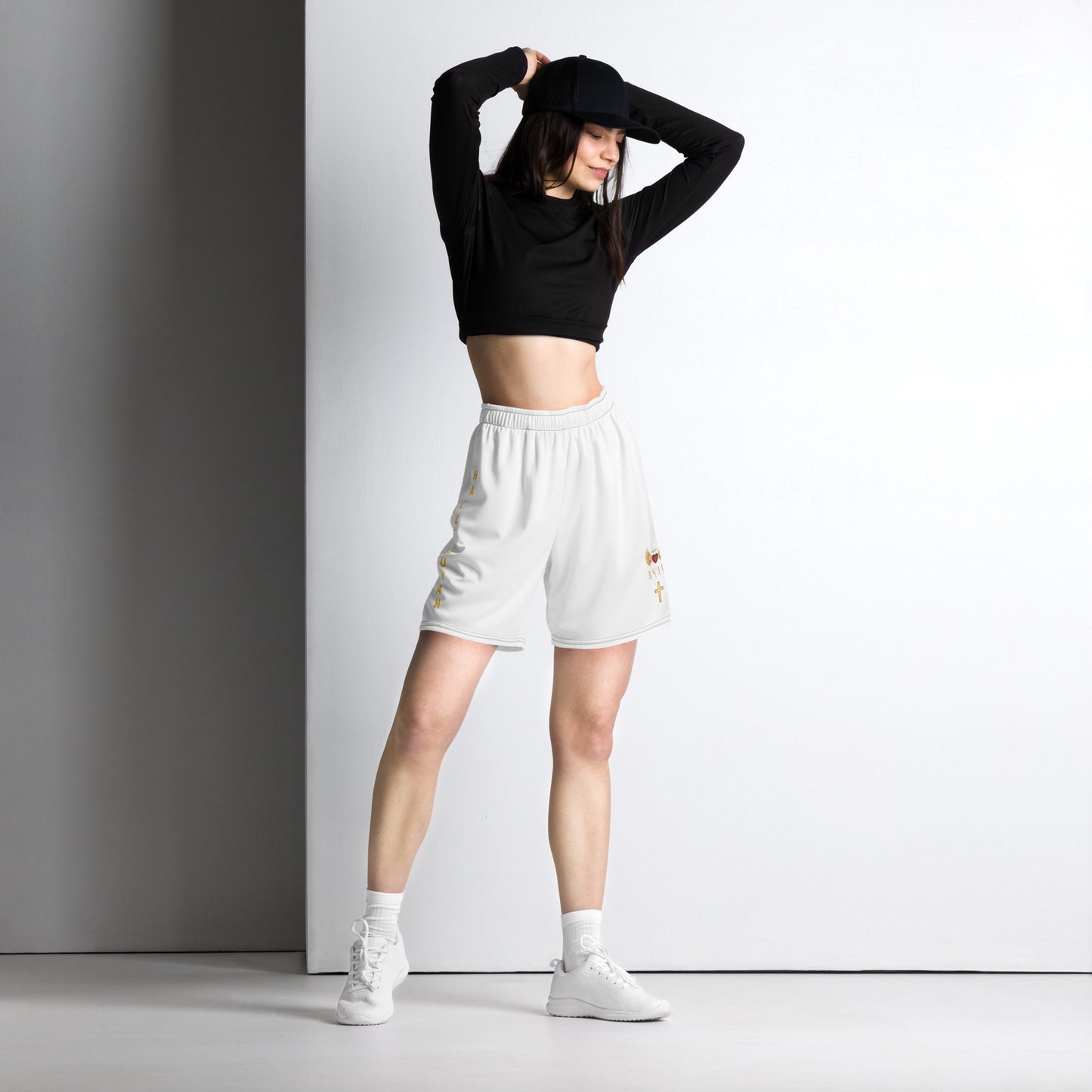 YAHUAH’s Temple P S Unisex mesh shorts