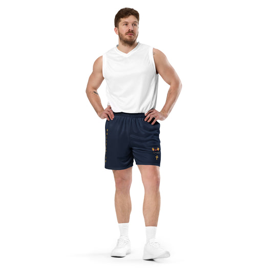 YAHUAH’s Temple P S Unisex mesh shorts