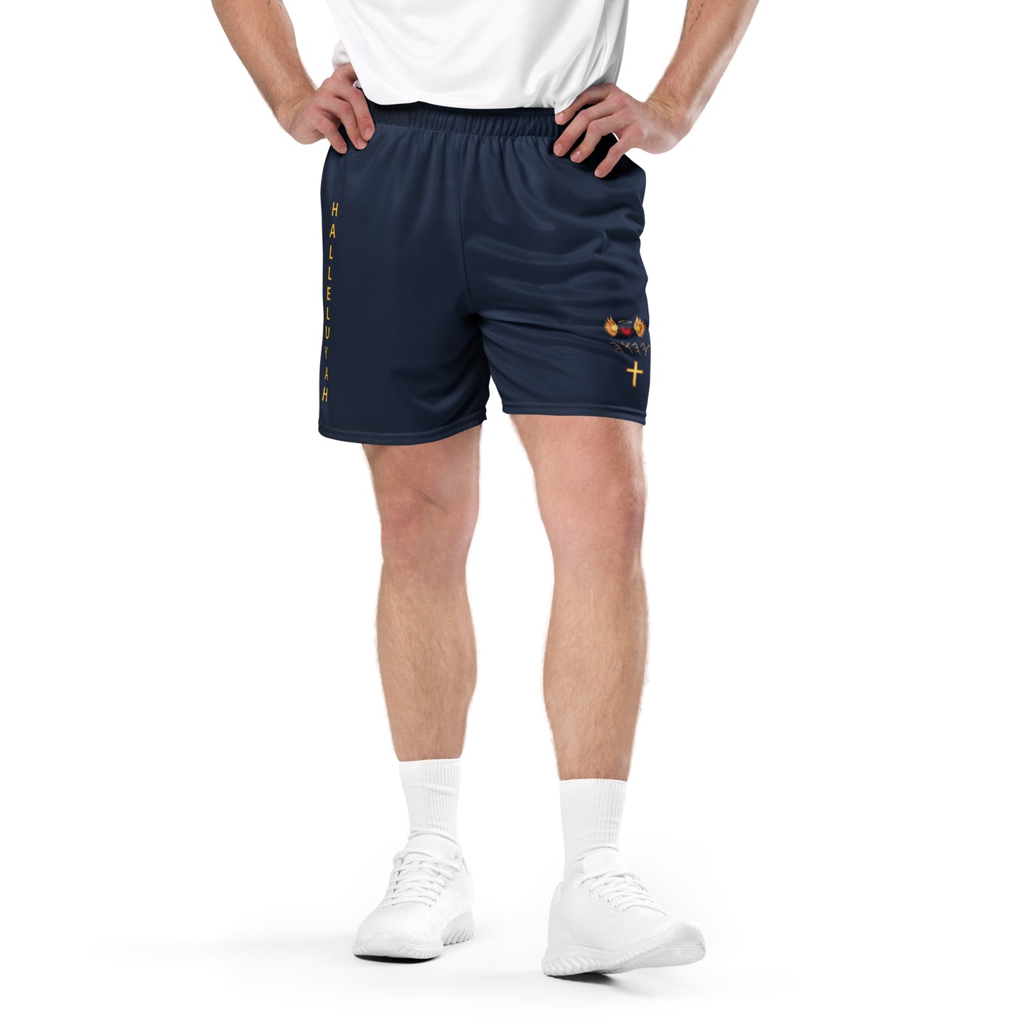 YAHUAH’s Temple P S Unisex mesh shorts