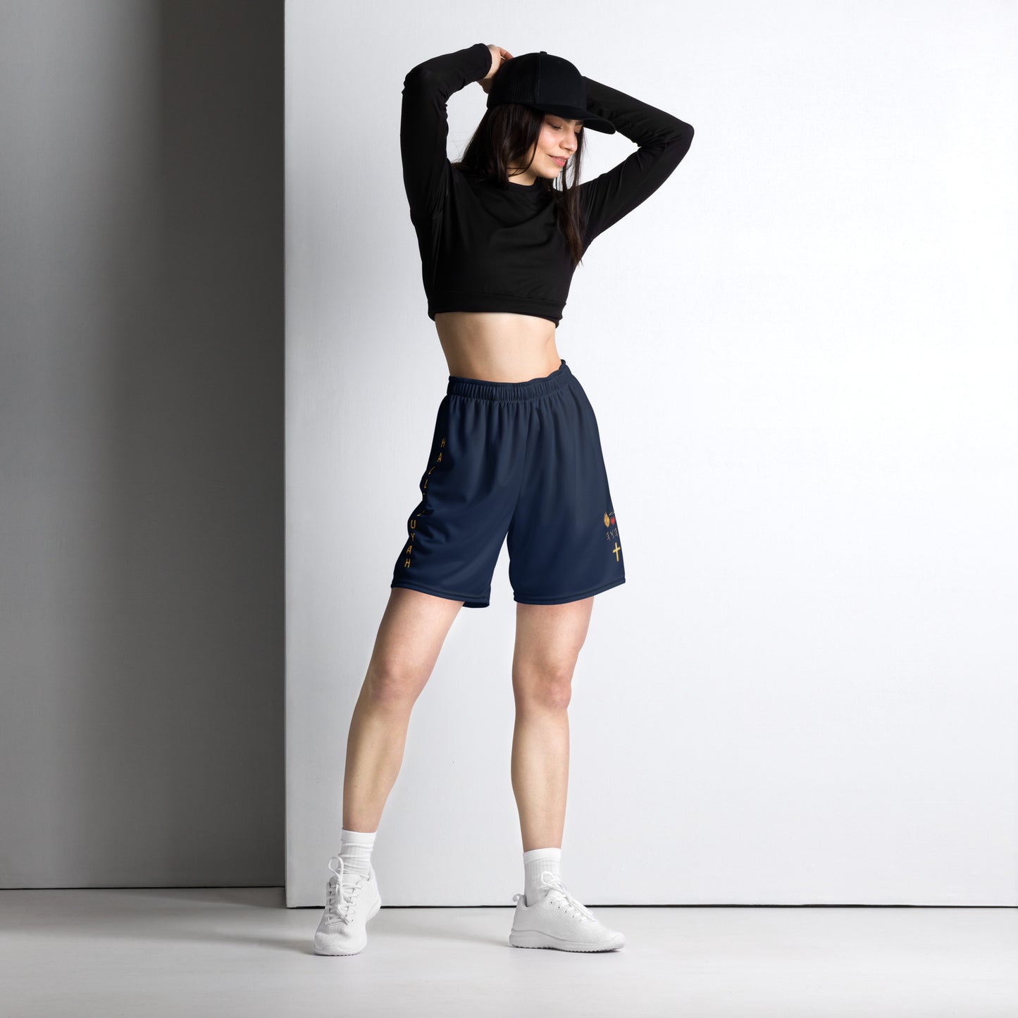 YAHUAH’s Temple P S Unisex mesh shorts