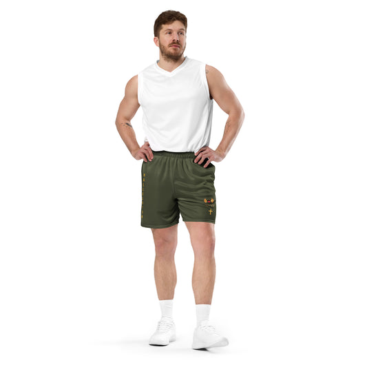 YAHUAH’s Temple P S Unisex mesh shorts