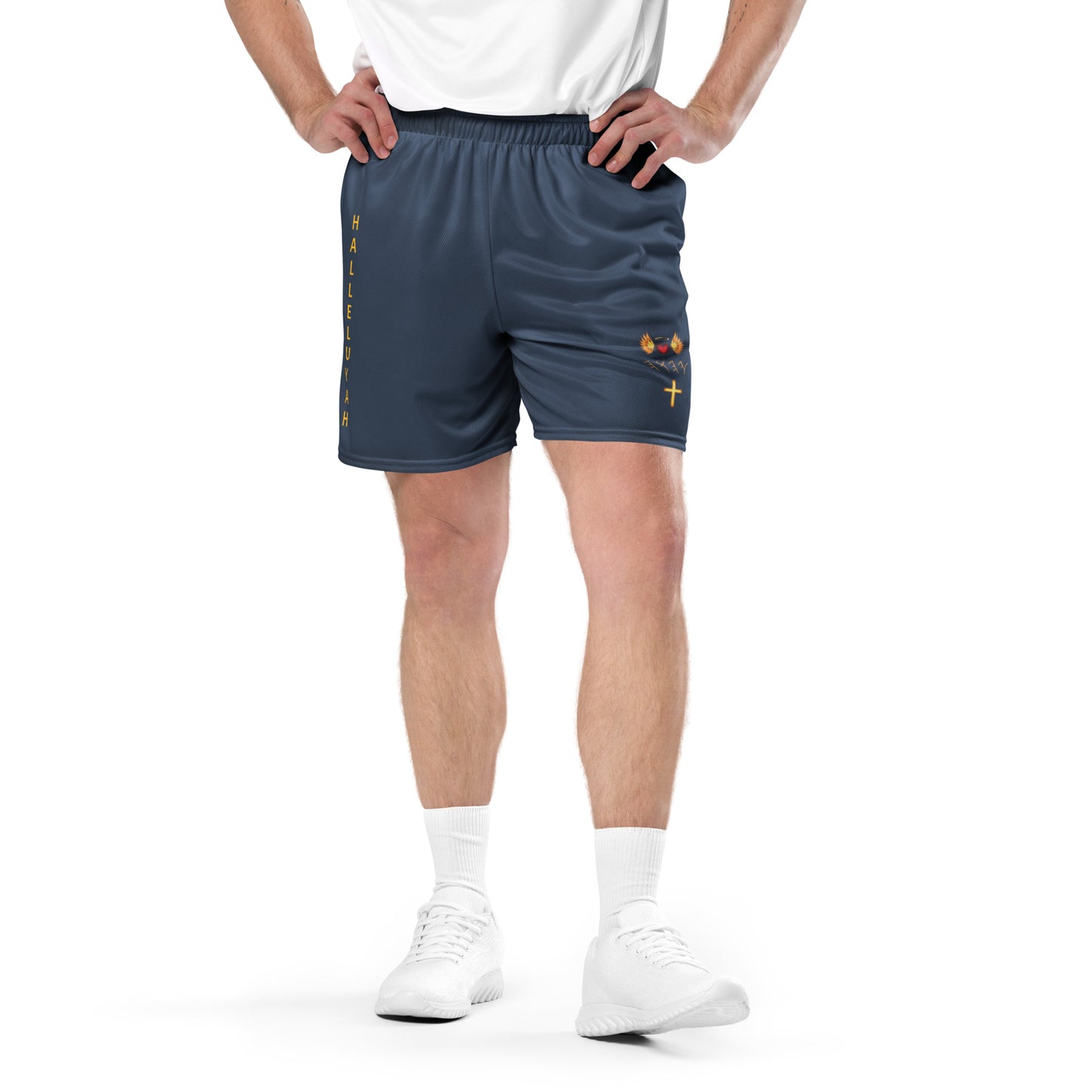 YAHUAH’s Temple P S Unisex mesh shorts
