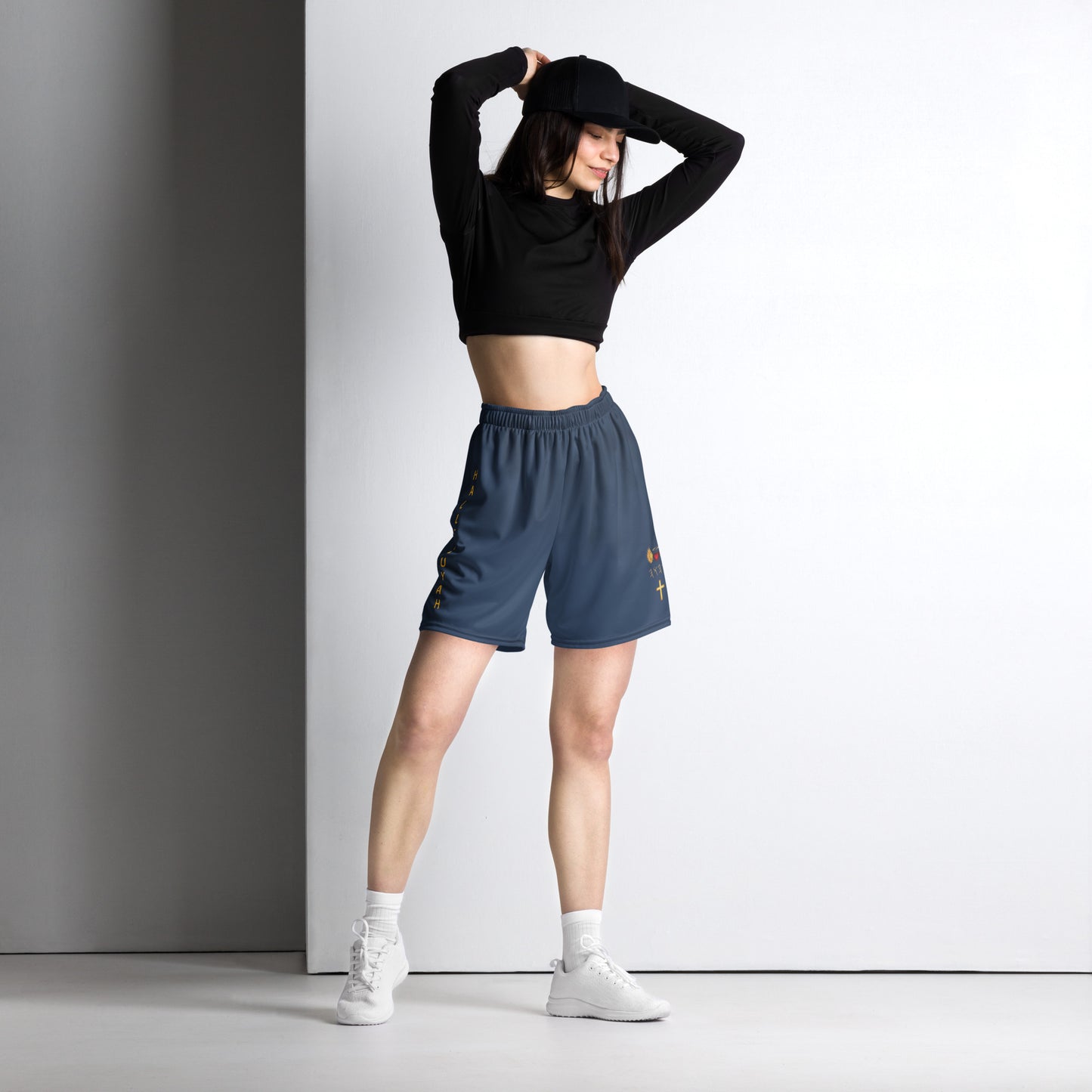 YAHUAH’s Temple P S Unisex mesh shorts