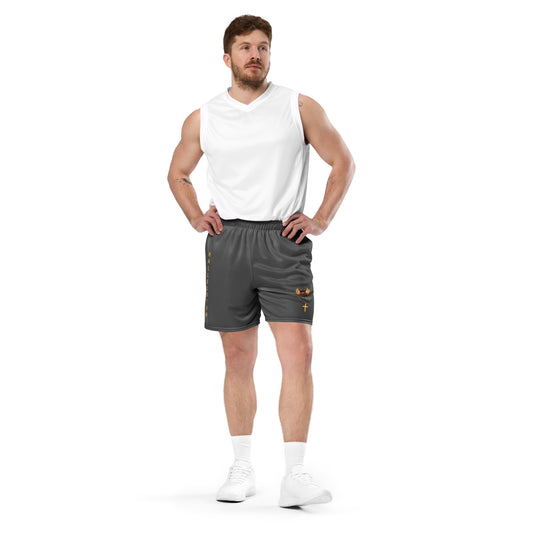 YAHUAH’s Temple P S Unisex mesh shorts