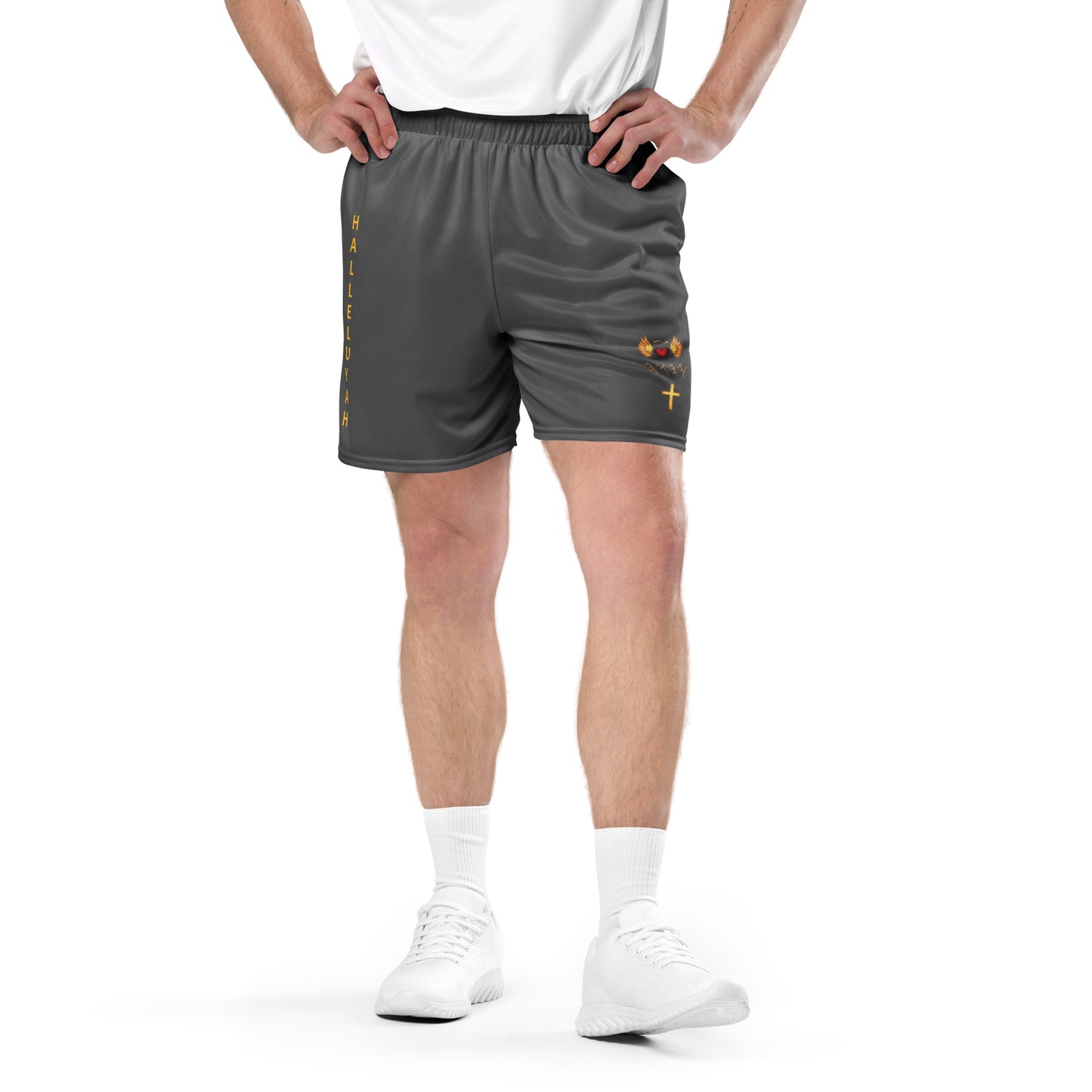 YAHUAH’s Temple P S Unisex mesh shorts