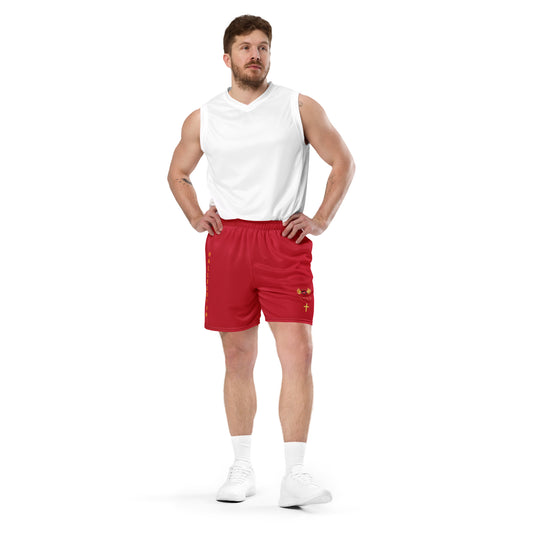 YAHUAH’s Temple P S Unisex mesh shorts