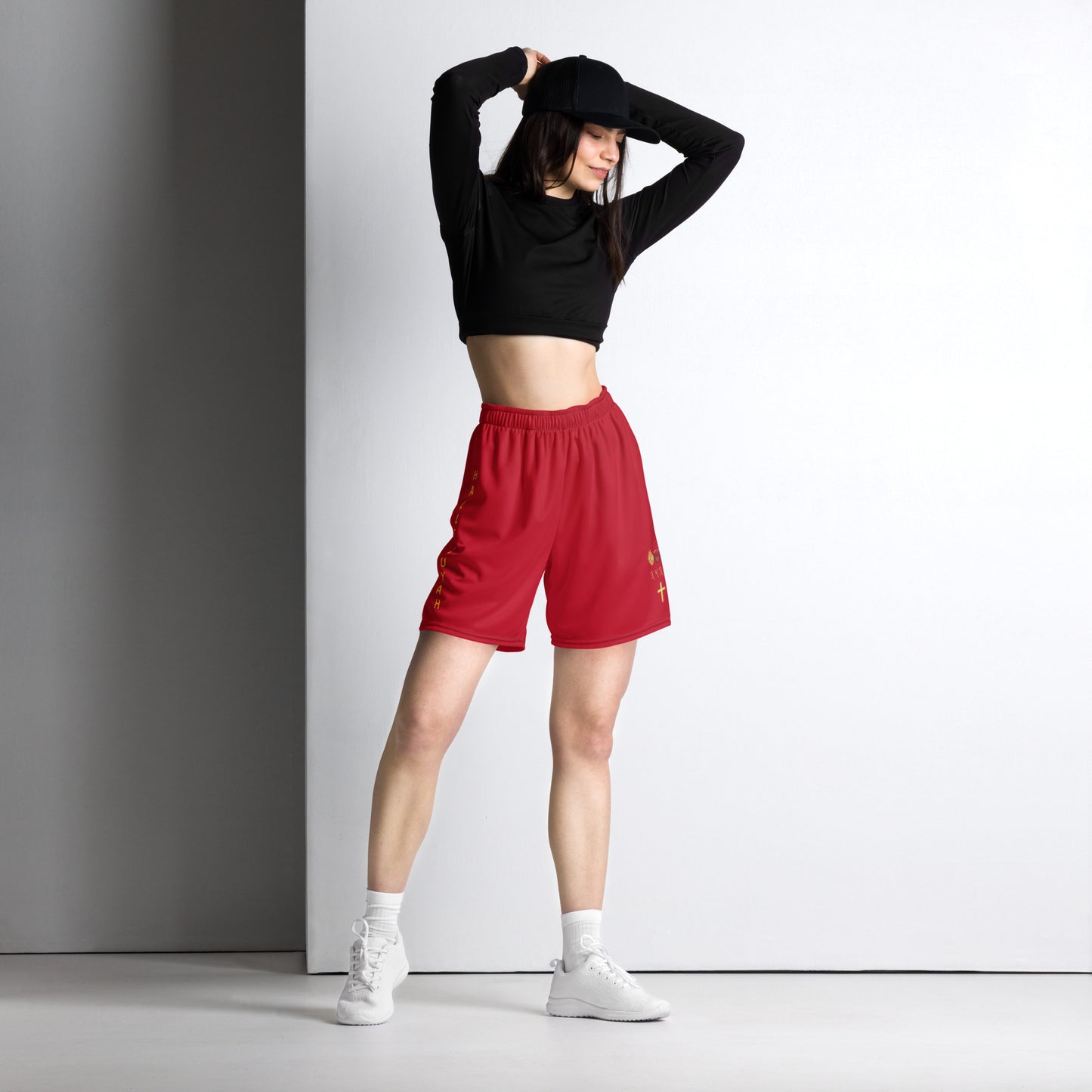 YAHUAH’s Temple P S Unisex mesh shorts