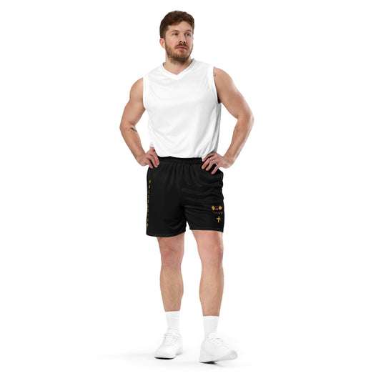 YAHUAH’s Temple P S Unisex mesh shorts