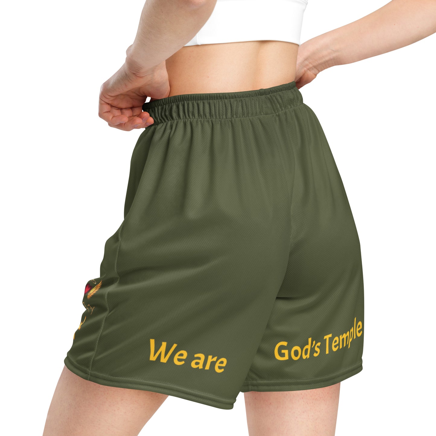 YAHUAH’s Temple P S Unisex mesh shorts