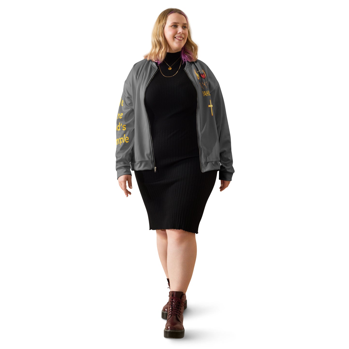 YAHUAH’s Temple J Unisex Bomber Jacket