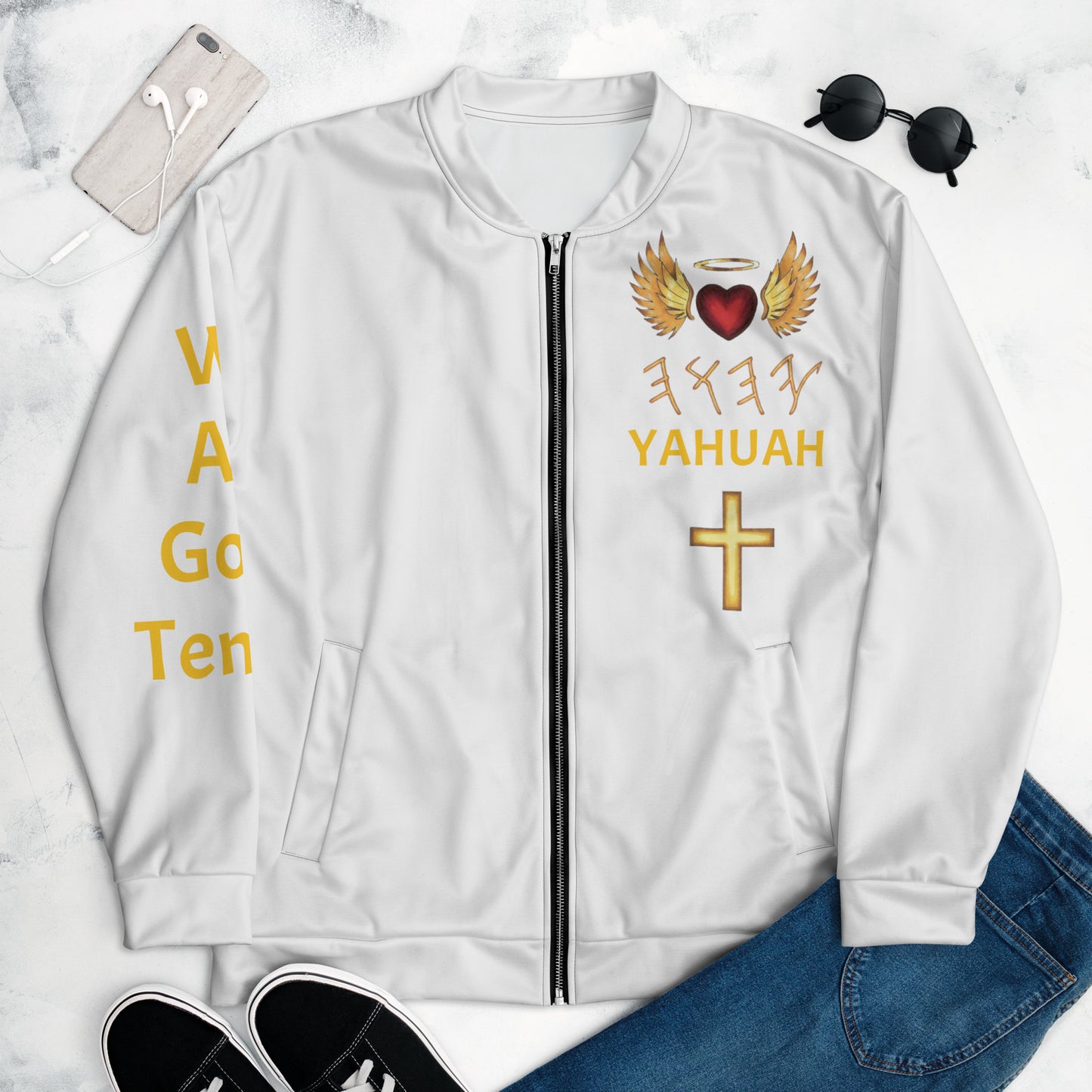 YAHUAH’s Temple J Unisex Bomber Jacket