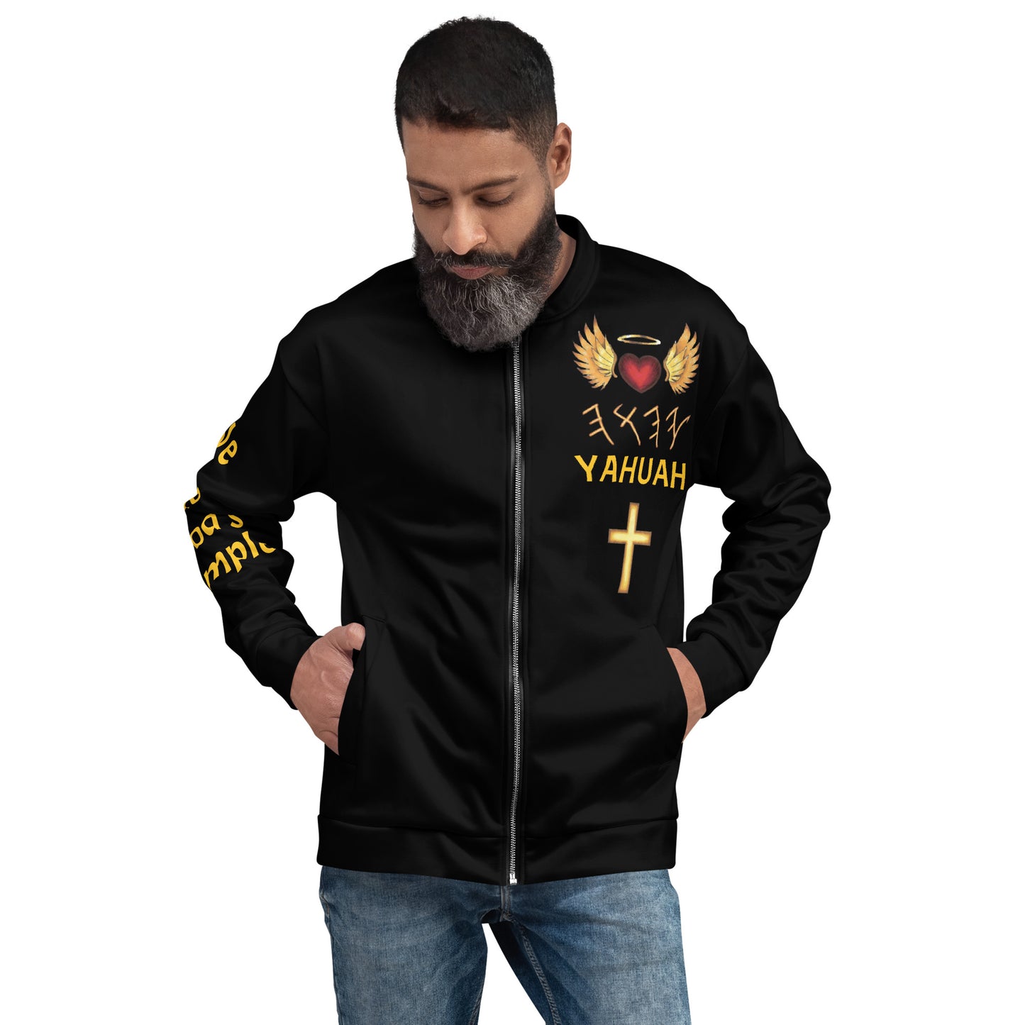YAHUAH’s Temple J Unisex Bomber Jacket