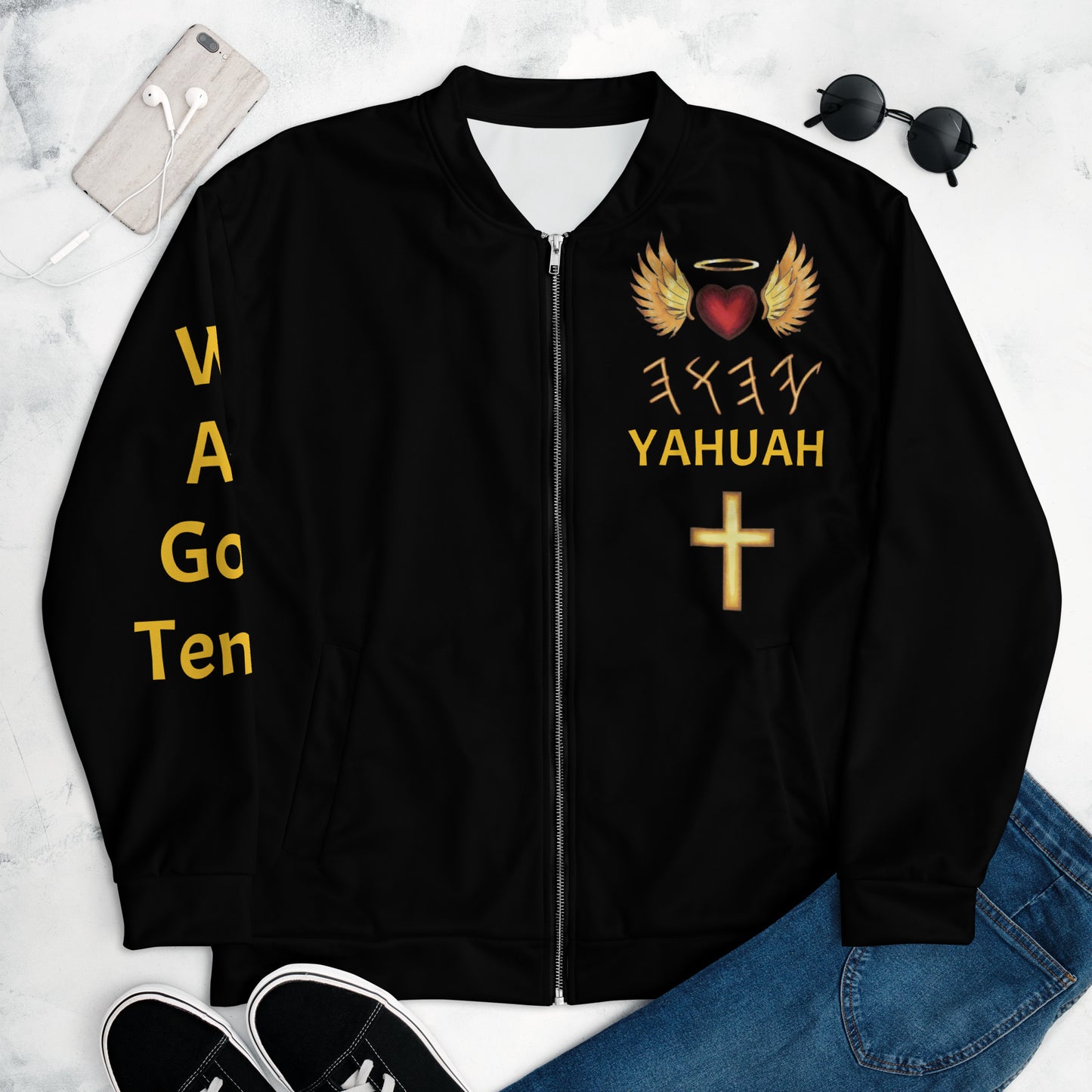YAHUAH’s Temple J Unisex Bomber Jacket