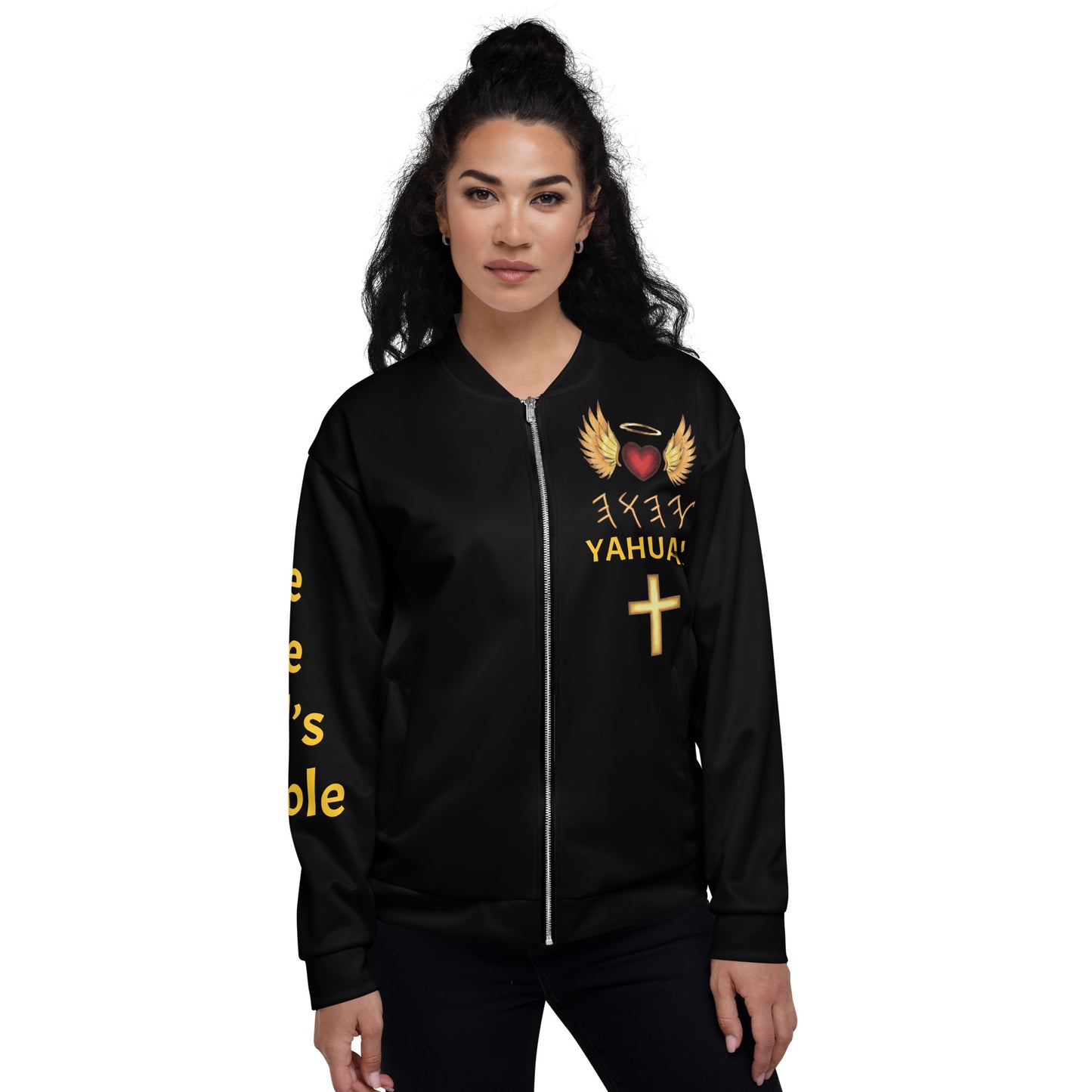 YAHUAH’s Temple J Unisex Bomber Jacket