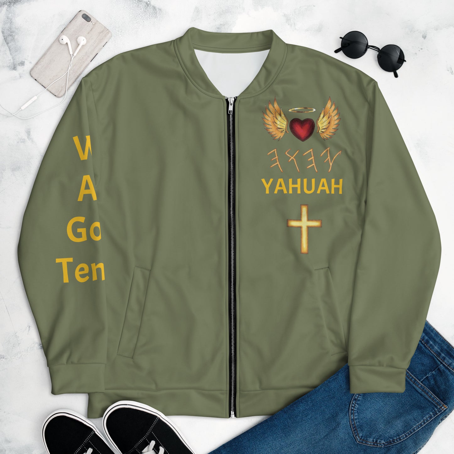YAHUAH’s Temple J Unisex Bomber Jacket