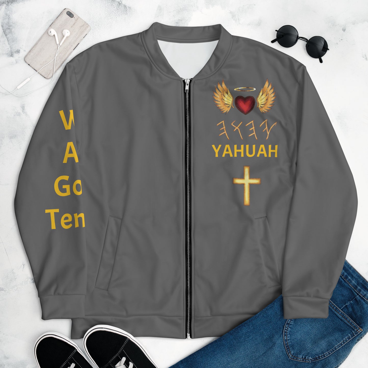 YAHUAH’s Temple J Unisex Bomber Jacket