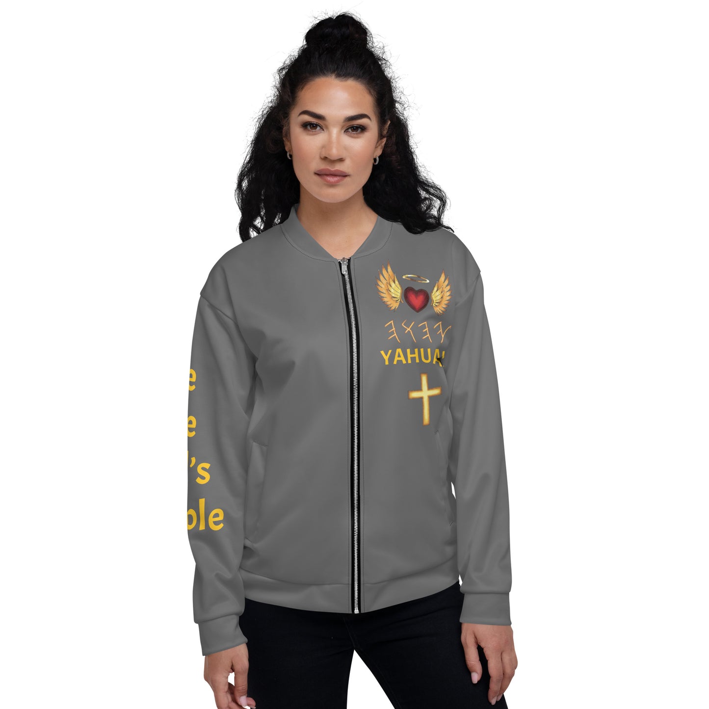 YAHUAH’s Temple J Unisex Bomber Jacket