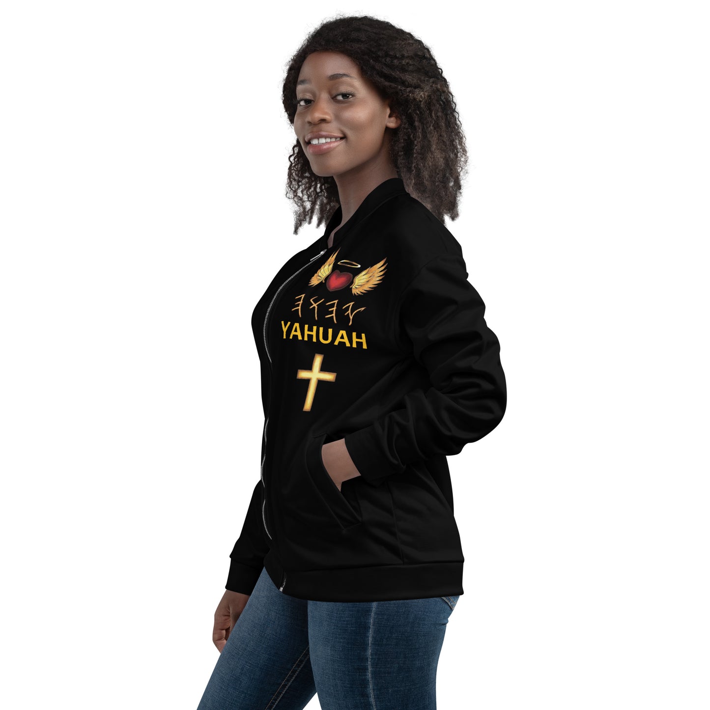 YAHUAH’s Temple J Unisex Bomber Jacket