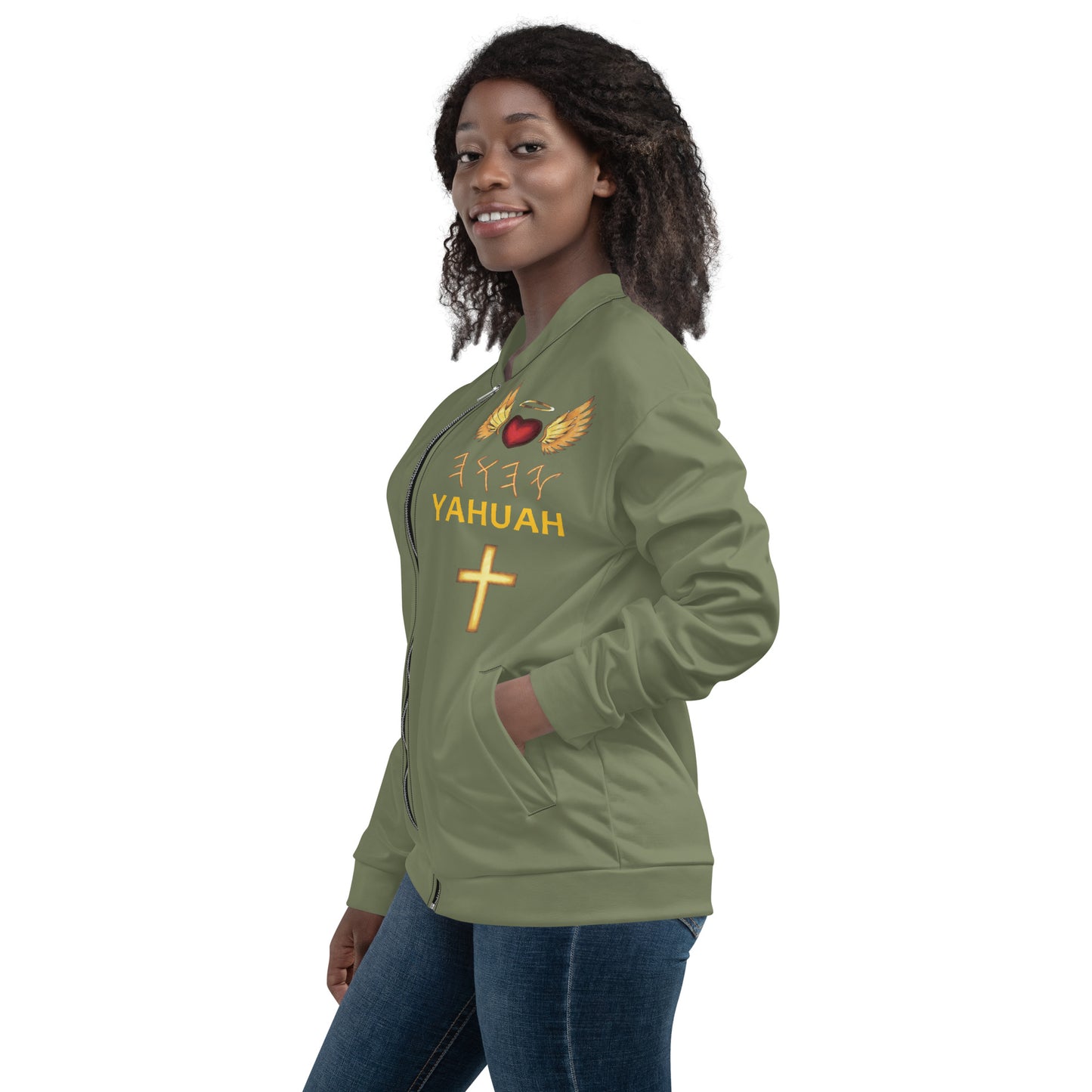 YAHUAH’s Temple J Unisex Bomber Jacket