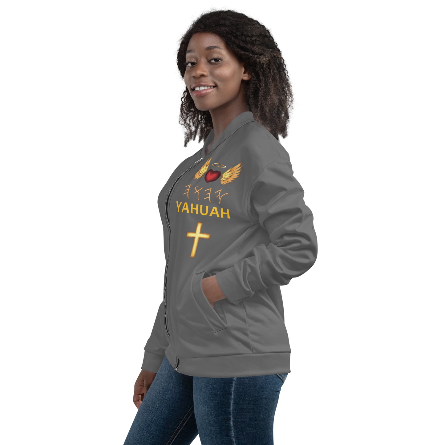 YAHUAH’s Temple J Unisex Bomber Jacket