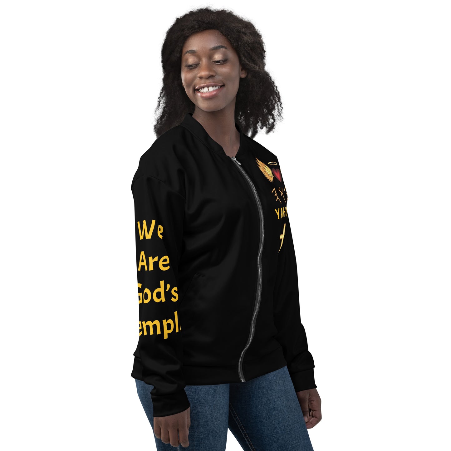 YAHUAH’s Temple J Unisex Bomber Jacket