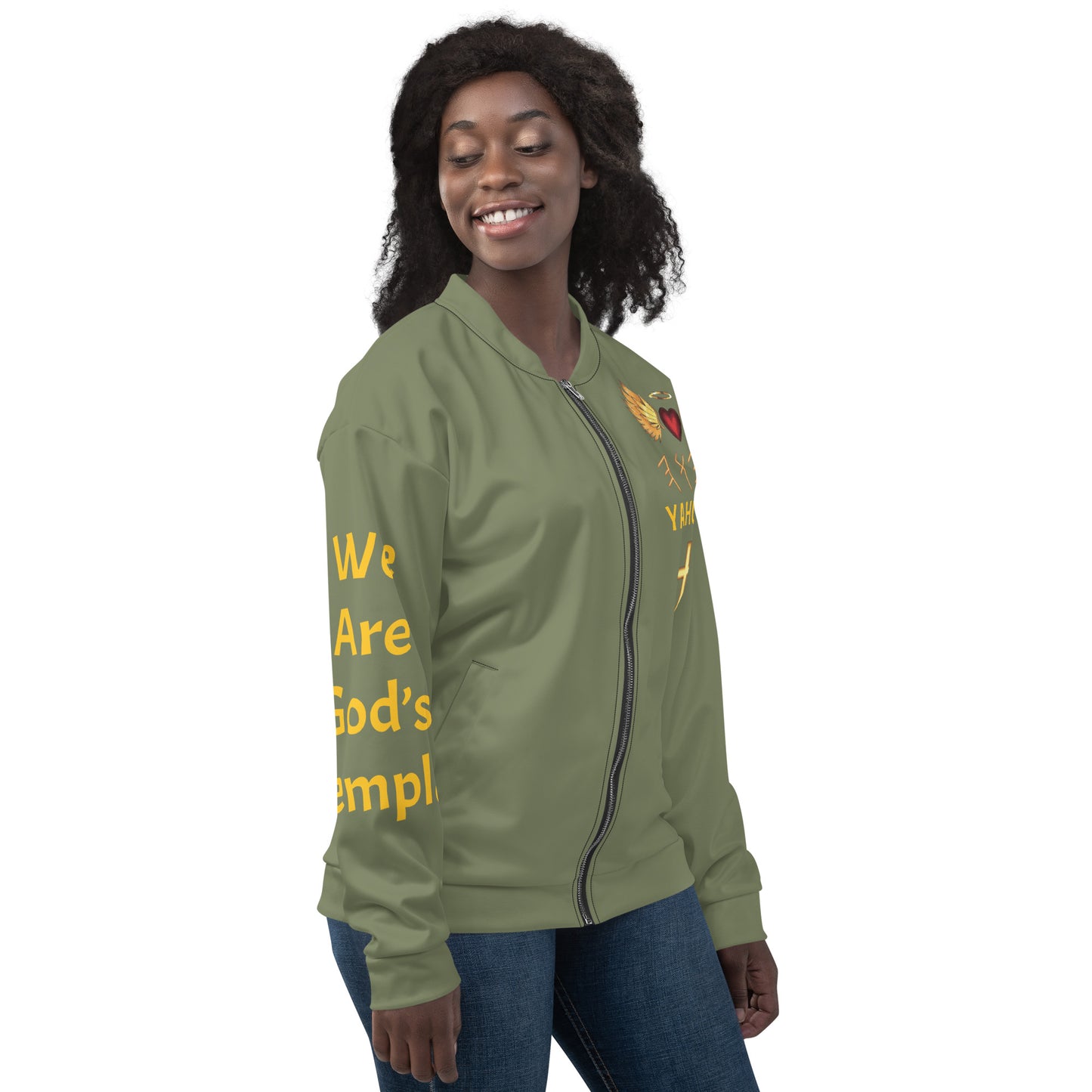 YAHUAH’s Temple J Unisex Bomber Jacket