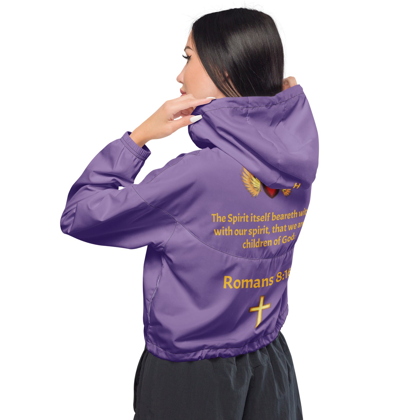 YAHUAH’s Temple J Women’s cropped windbreaker