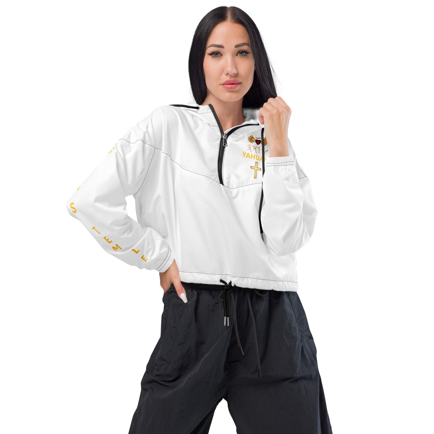YAHUAH’s Temple J Women’s cropped windbreaker