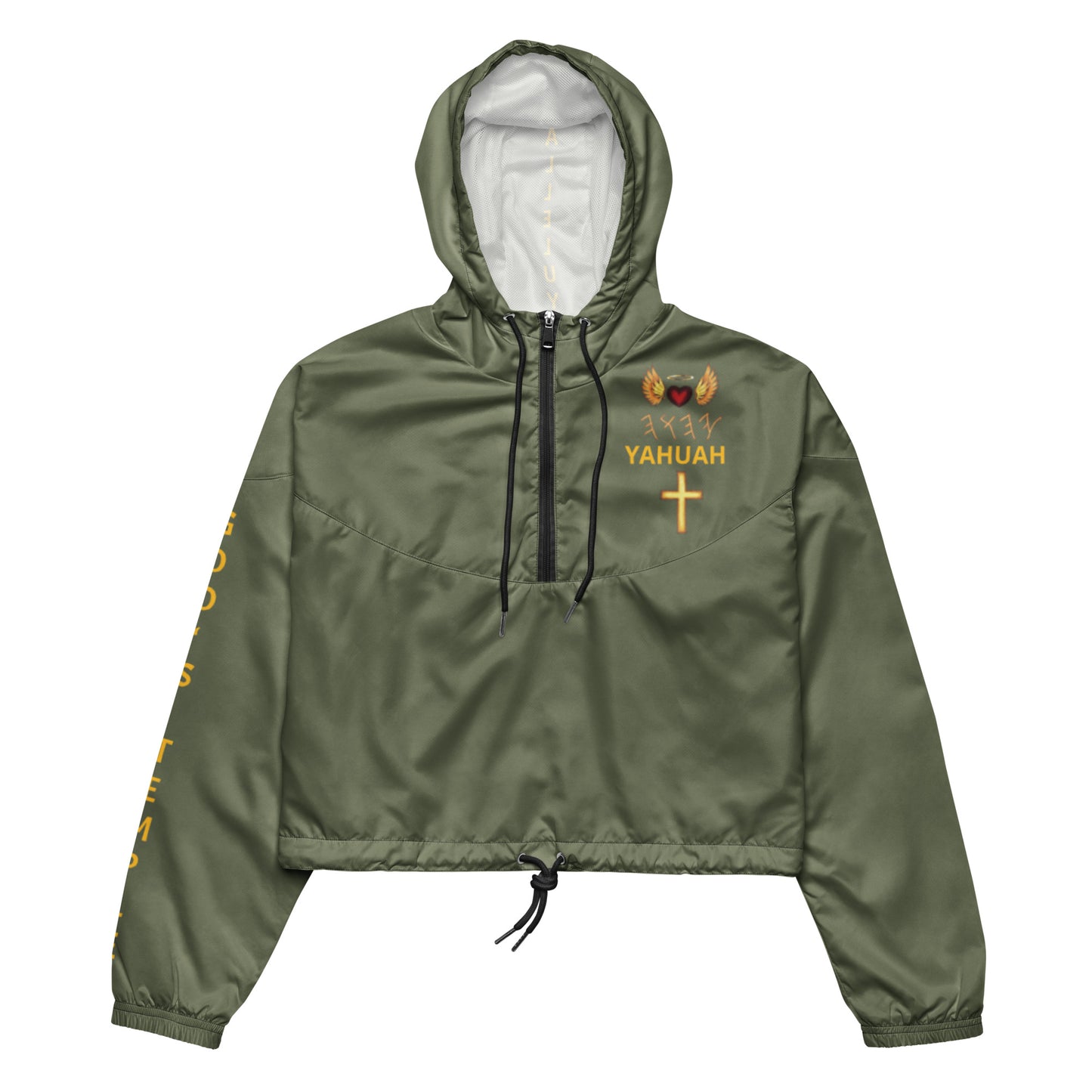 YAHUAH’s Temple J Women’s cropped windbreaker