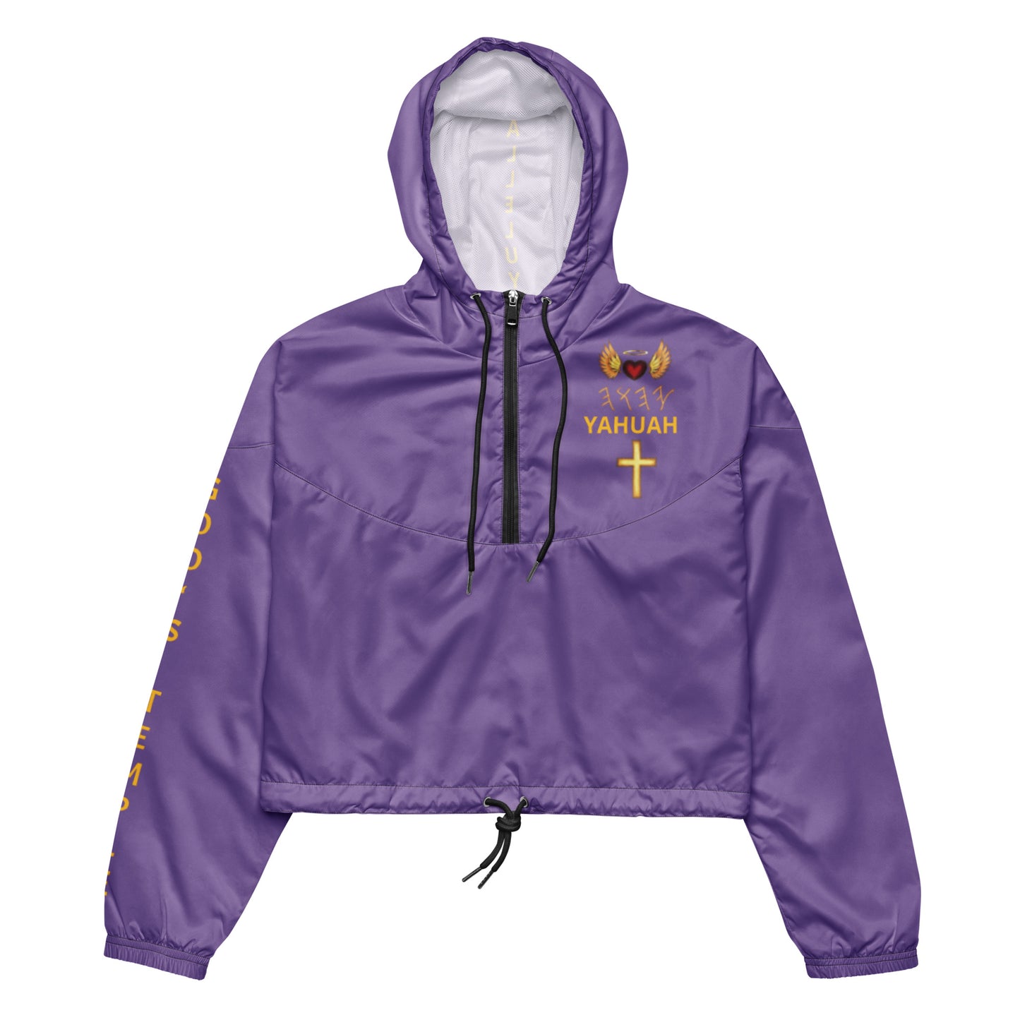 YAHUAH’s Temple J Women’s cropped windbreaker