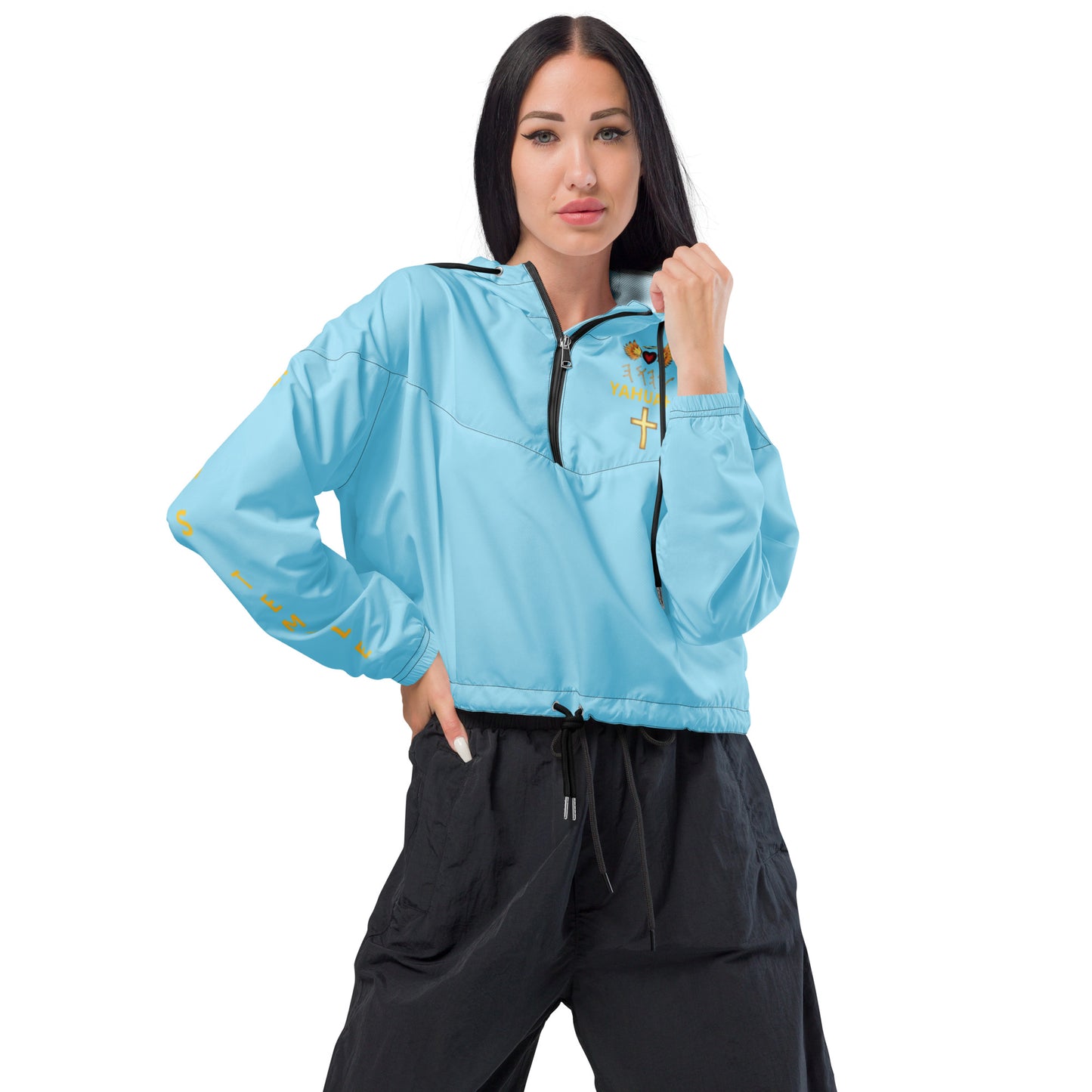 YAHUAH’s Temple J Women’s cropped windbreaker