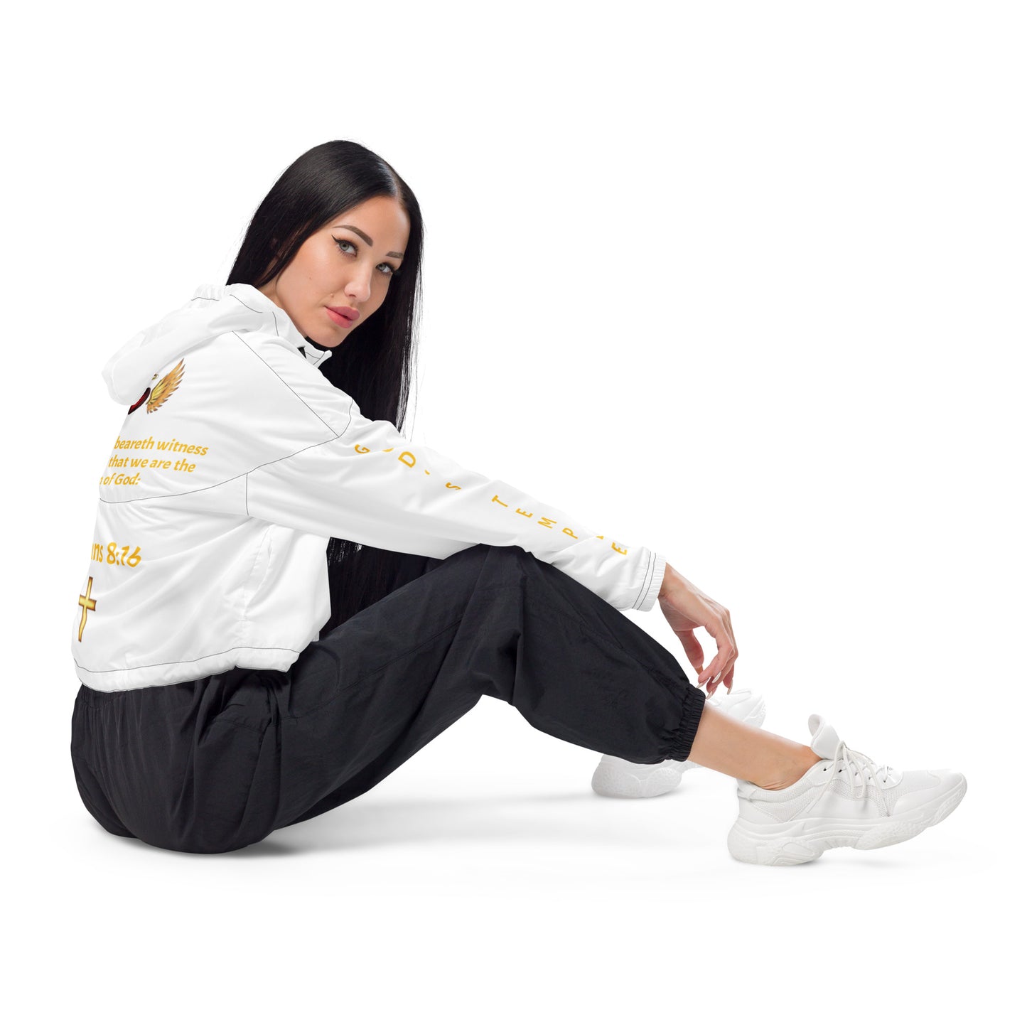YAHUAH’s Temple J Women’s cropped windbreaker
