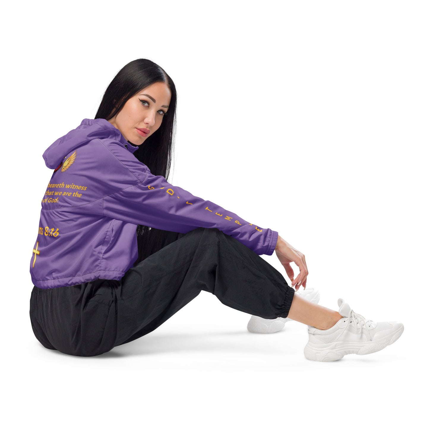 YAHUAH’s Temple J Women’s cropped windbreaker