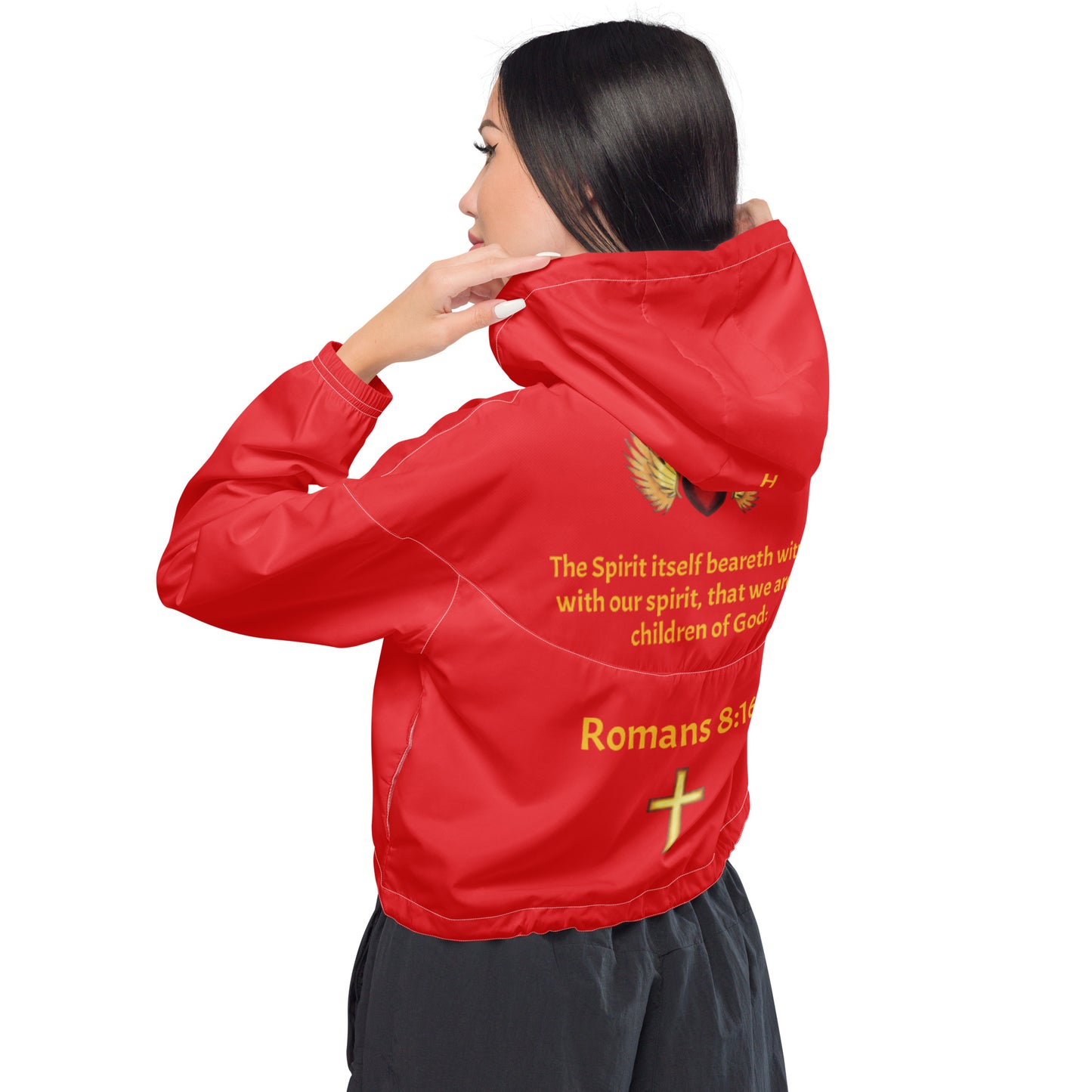 YAHUAH’s Temple J Women’s cropped windbreaker