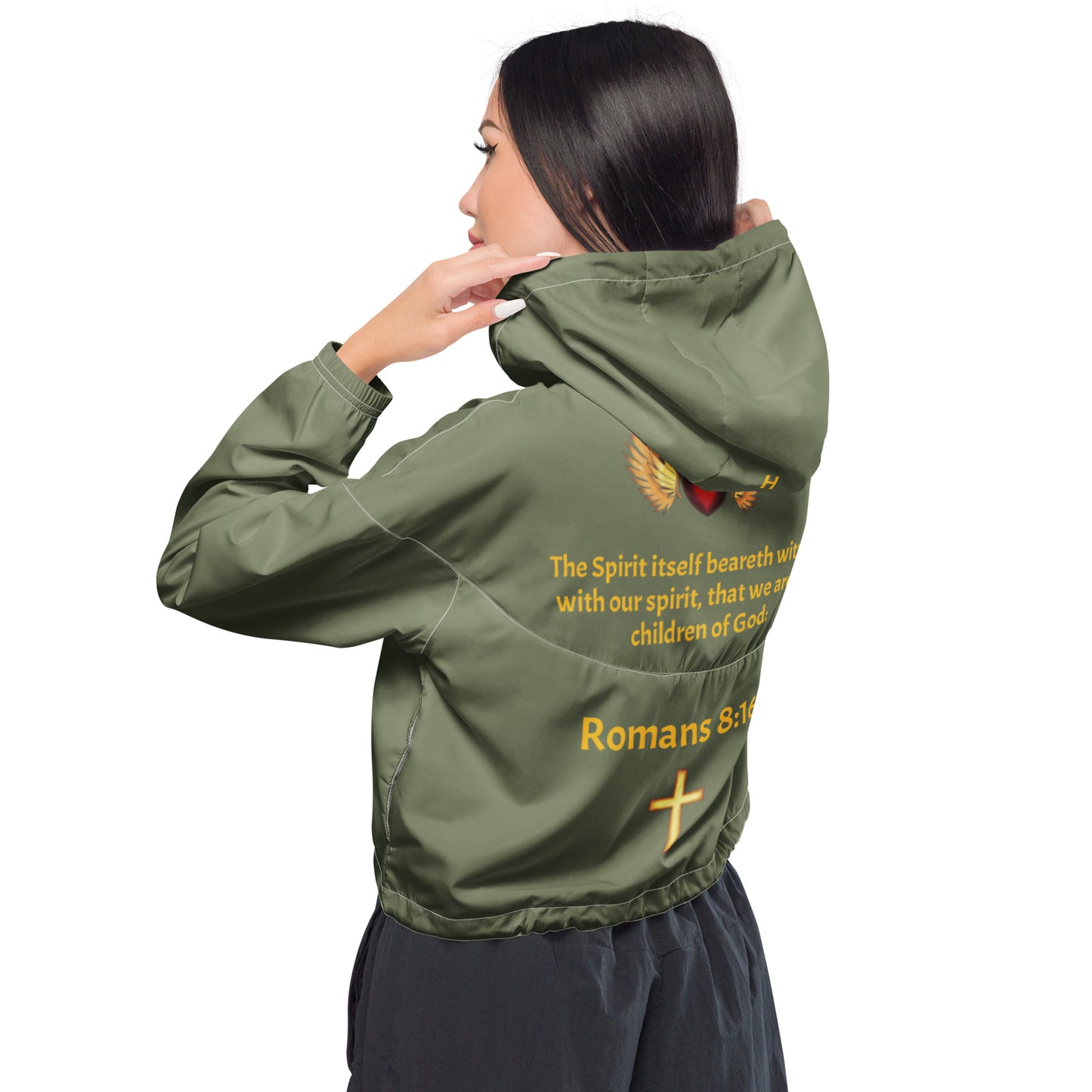 YAHUAH’s Temple J Women’s cropped windbreaker