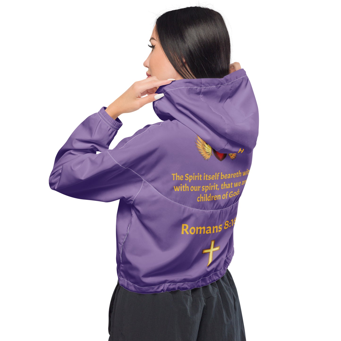 YAHUAH’s Temple J Women’s cropped windbreaker