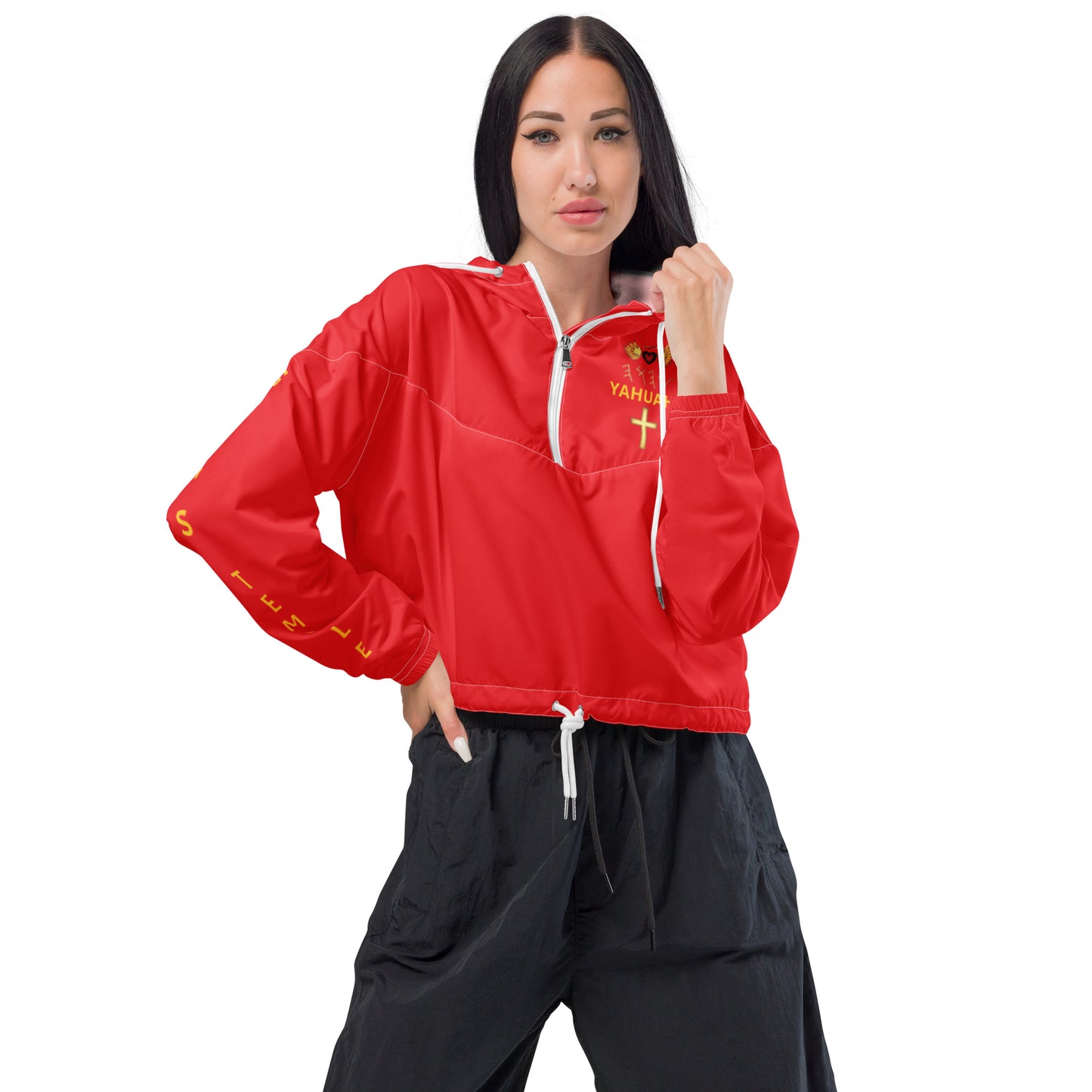 YAHUAH’s Temple J Women’s cropped windbreaker