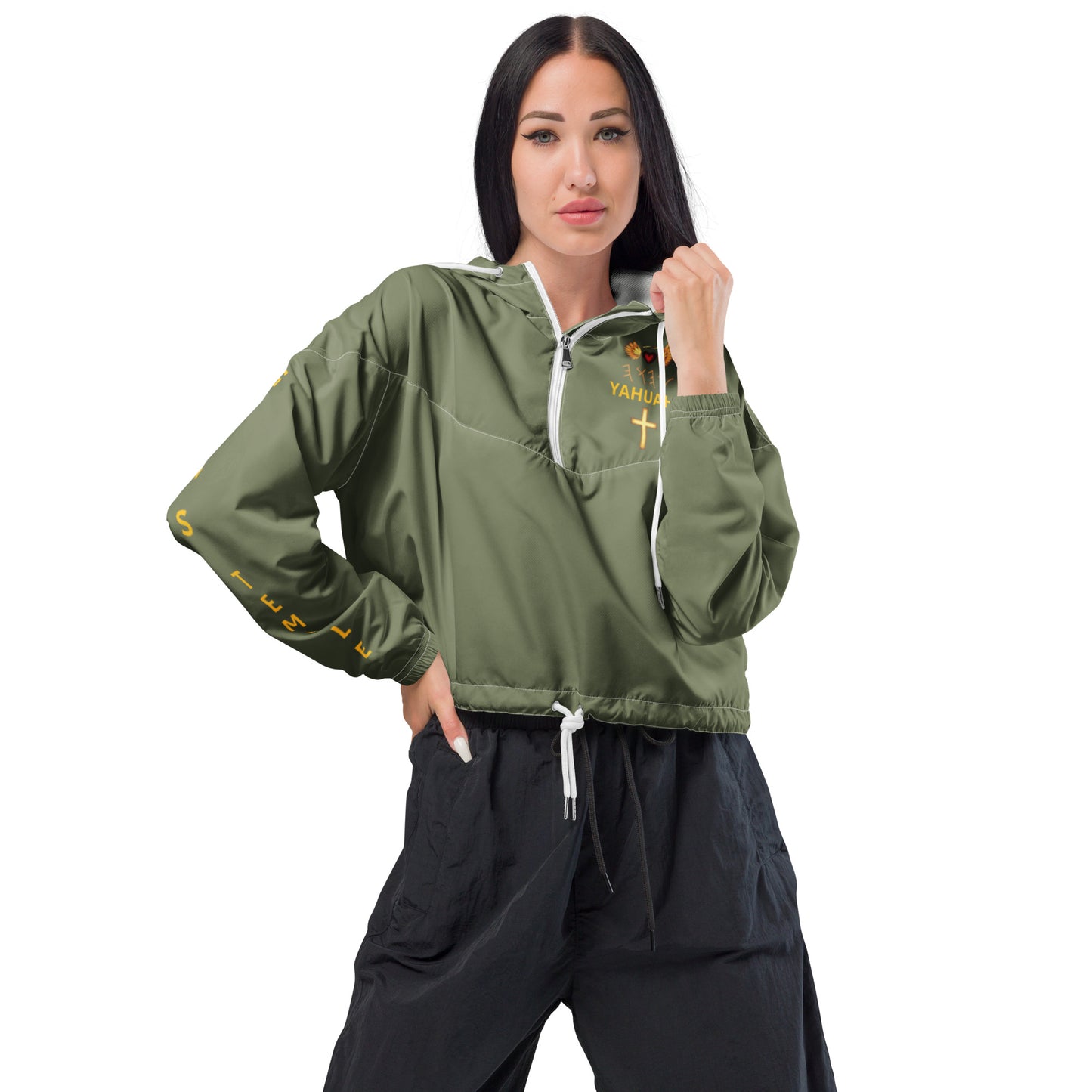 YAHUAH’s Temple J Women’s cropped windbreaker