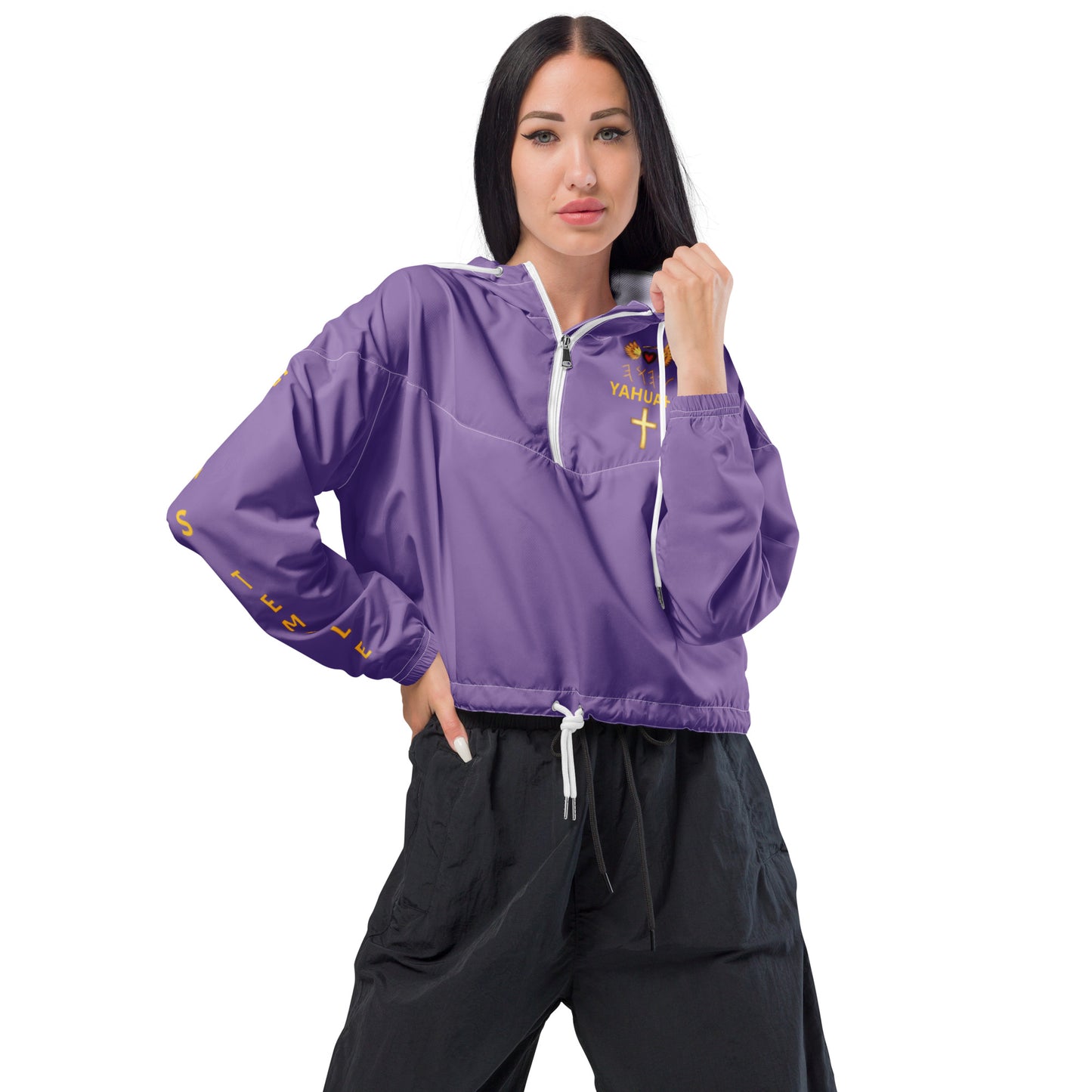 YAHUAH’s Temple J Women’s cropped windbreaker