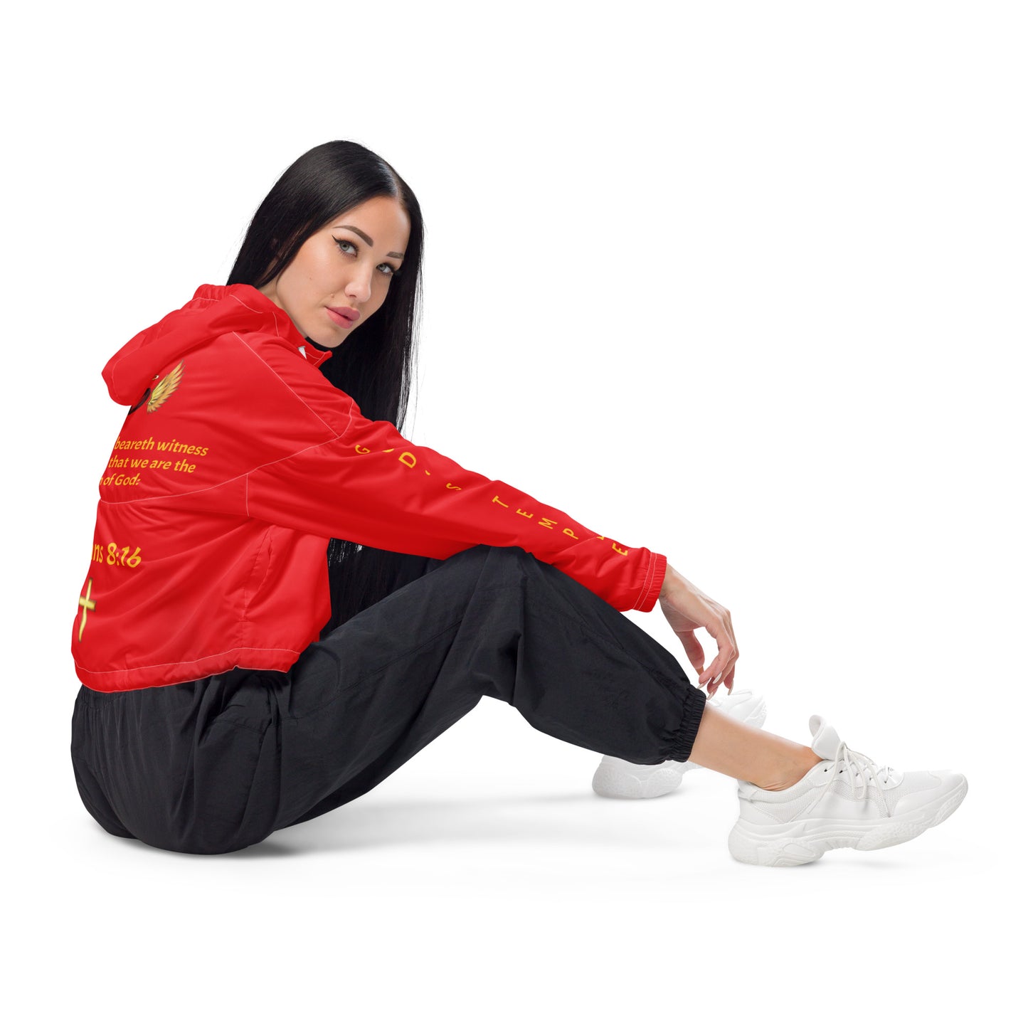 YAHUAH’s Temple J Women’s cropped windbreaker