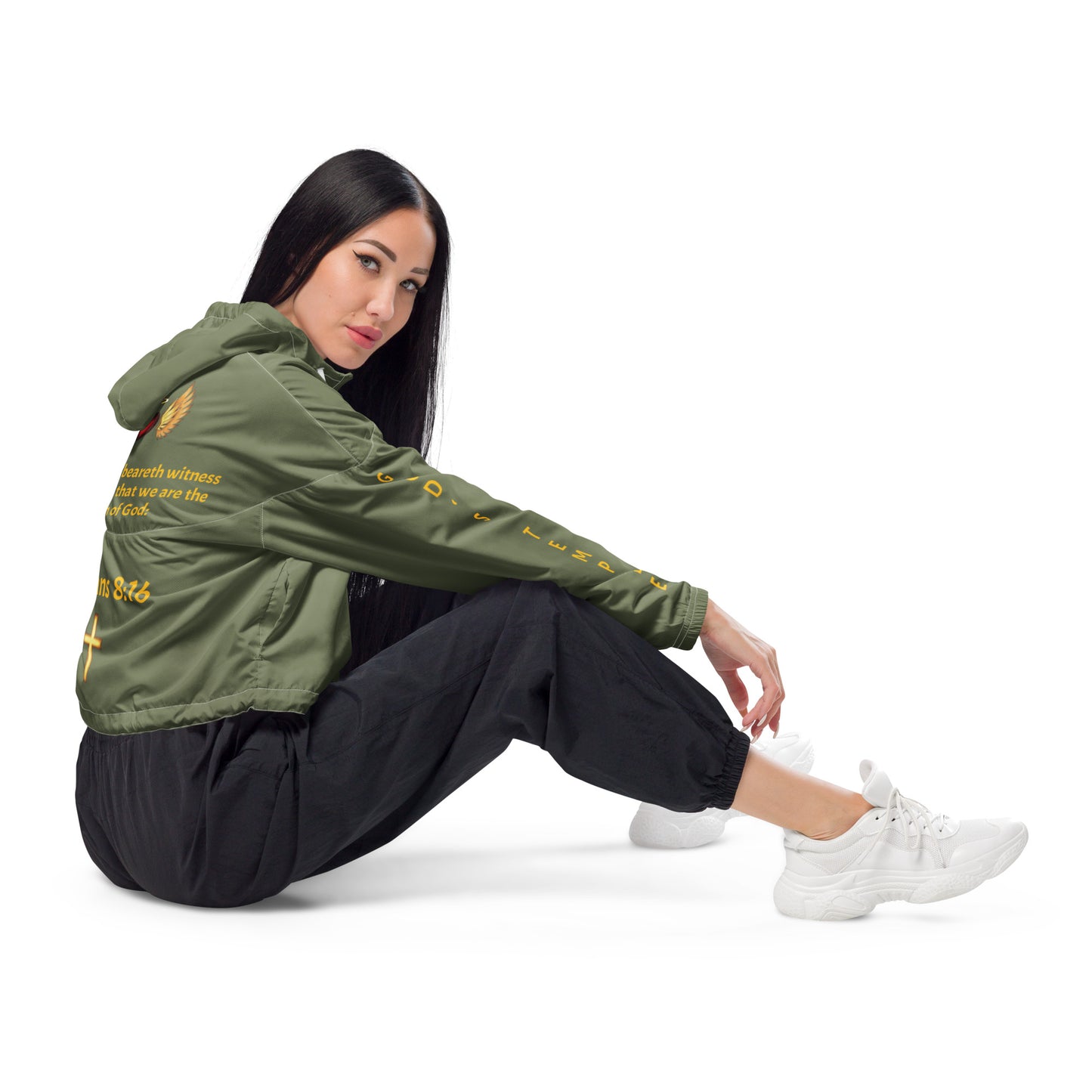 YAHUAH’s Temple J Women’s cropped windbreaker