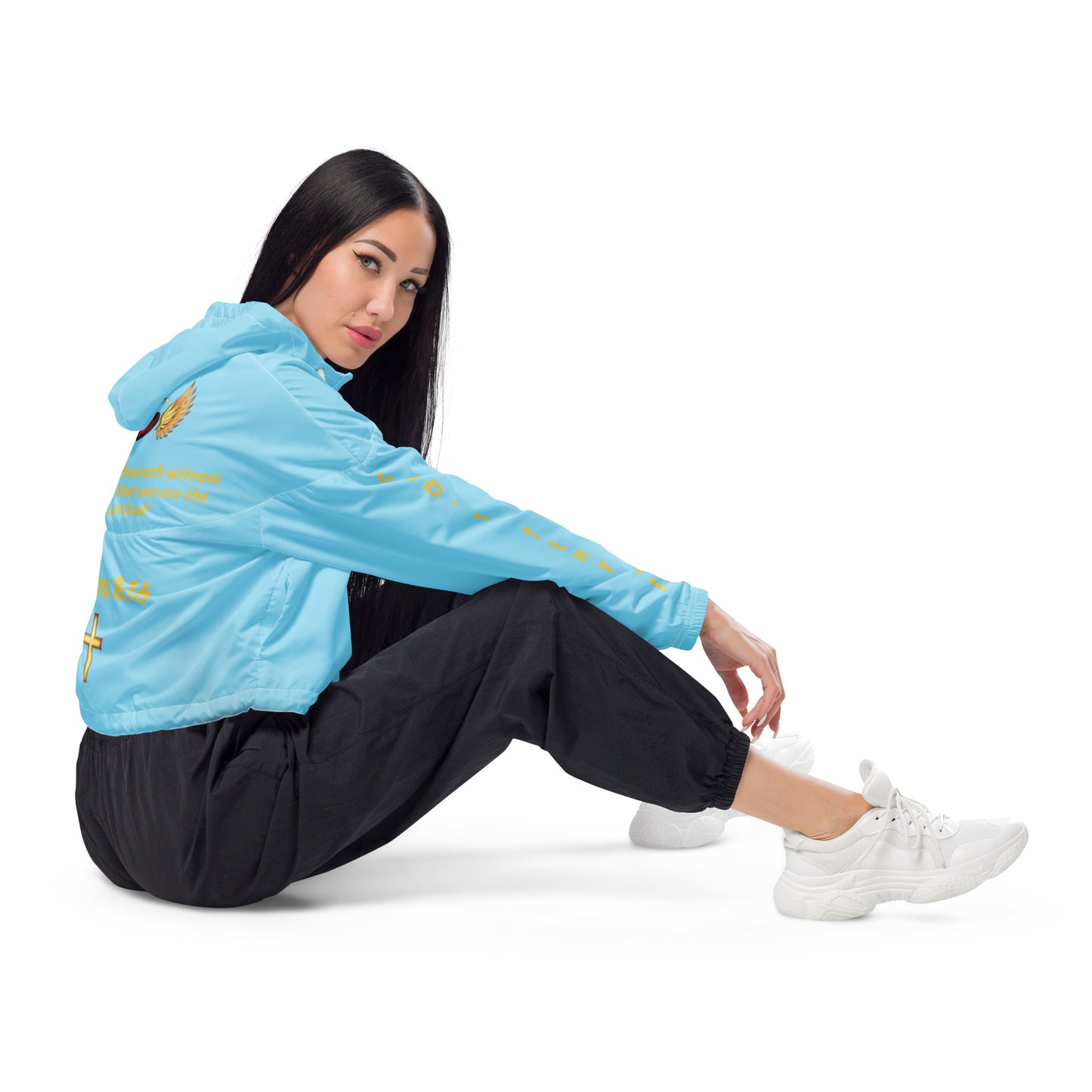 YAHUAH’s Temple J Women’s cropped windbreaker