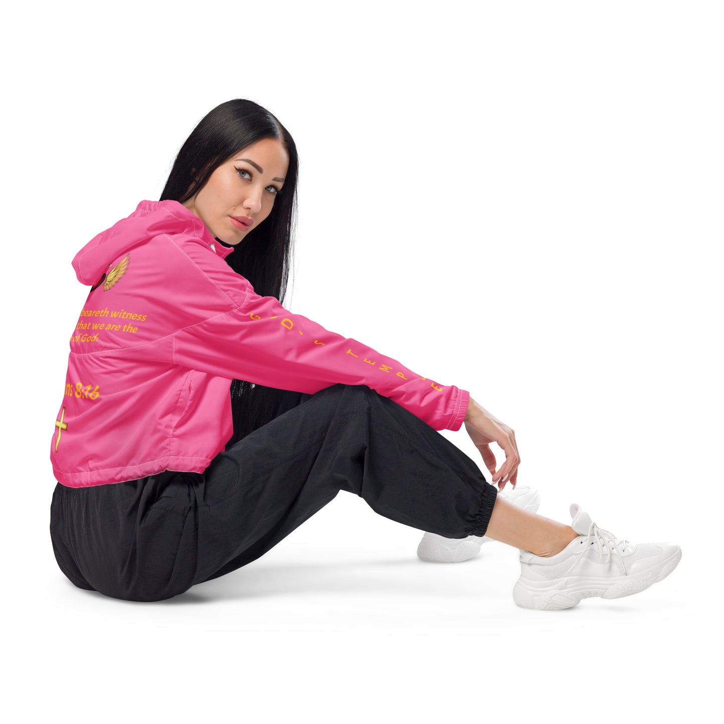 YAHUAH’s Temple J Women’s cropped windbreaker