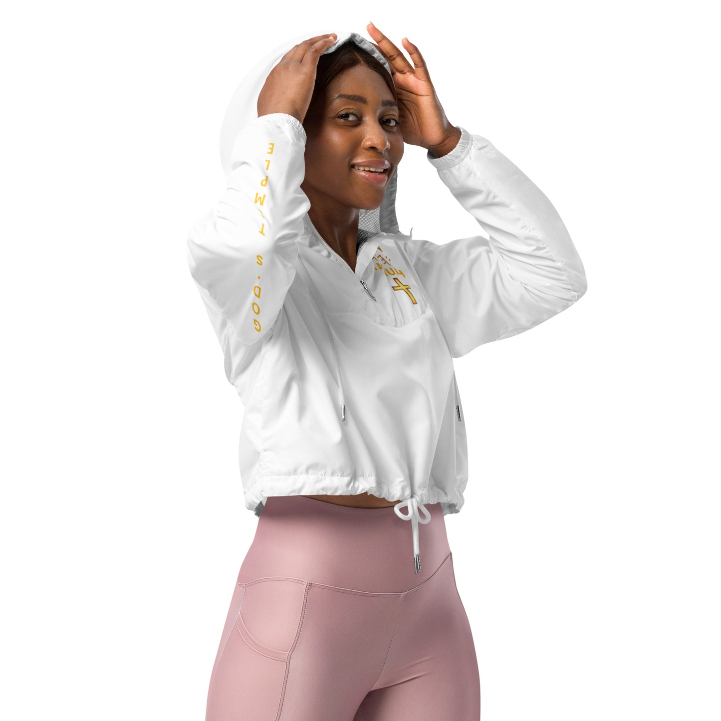 YAHUAH’s Temple J Women’s cropped windbreaker
