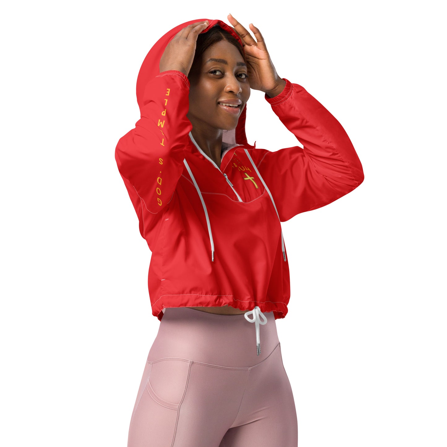 YAHUAH’s Temple J Women’s cropped windbreaker