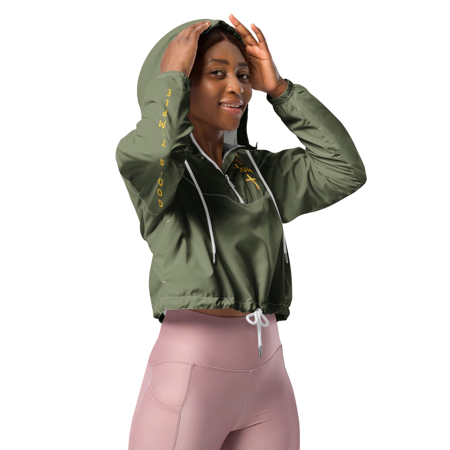 YAHUAH’s Temple J Women’s cropped windbreaker